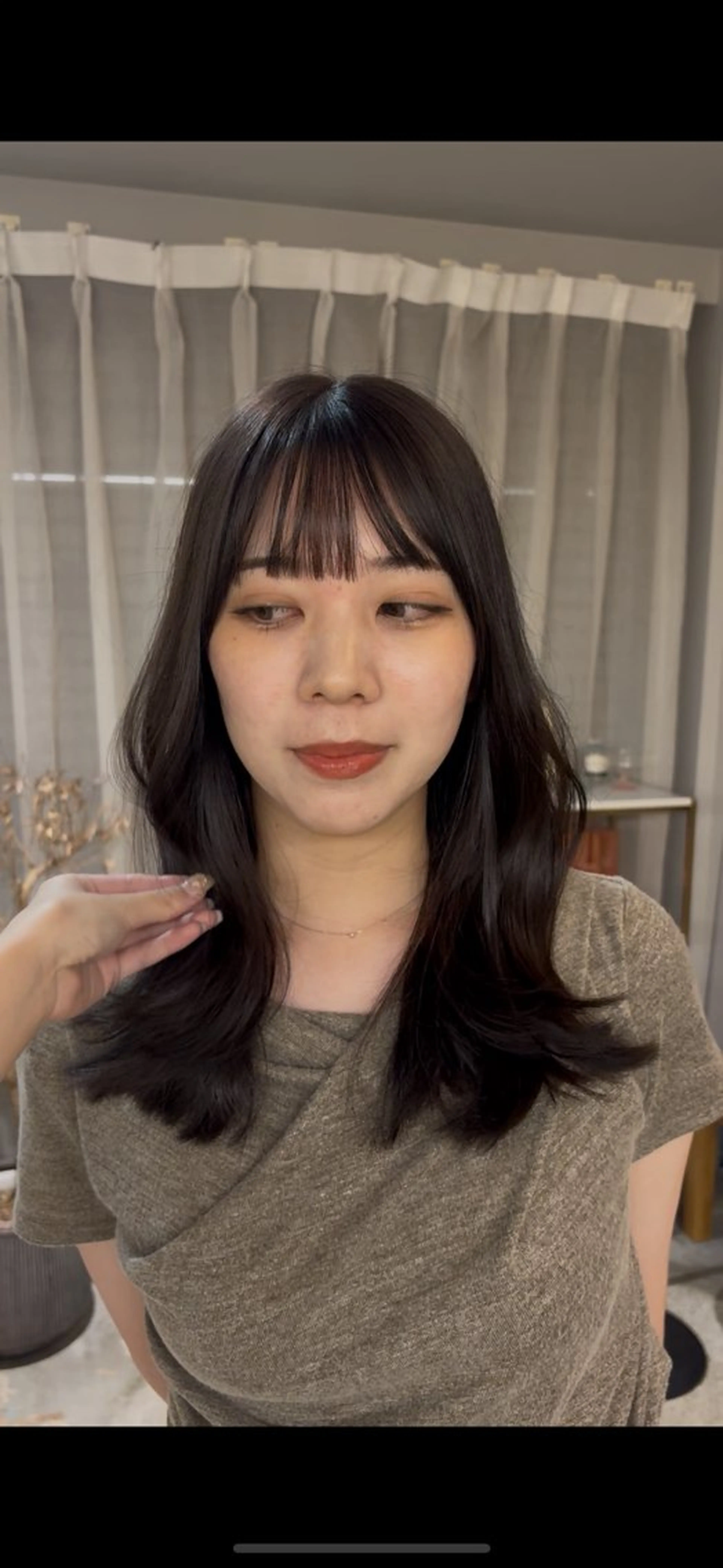 ミディアム くびれヘア cipre 瑞稀のヘアスタイル