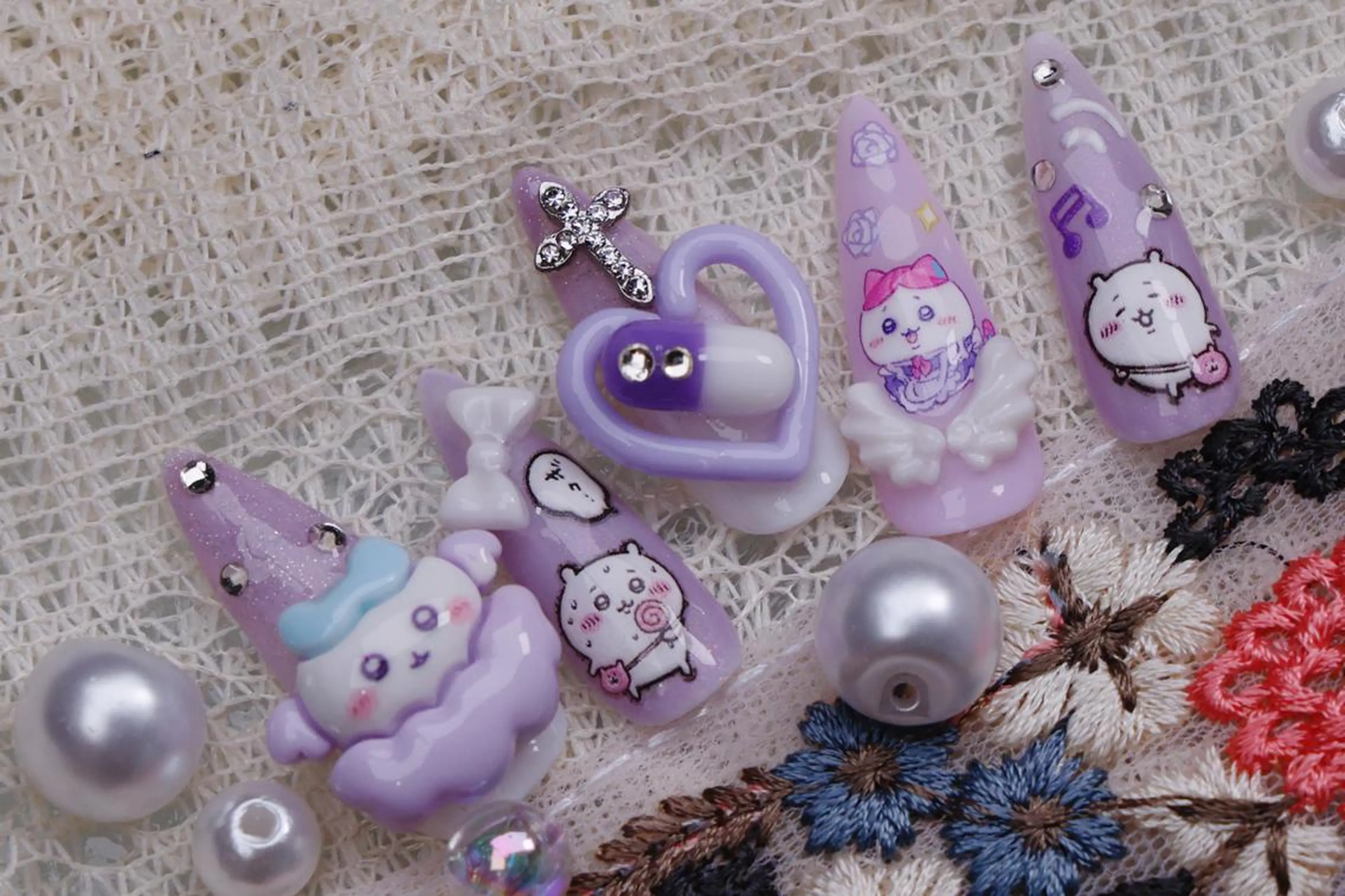 ネイル ハロウィン ロングネイル マグネットネイル スカルプネイル ネイルチップ ハンドネイル Mss えりのネイルデザイン