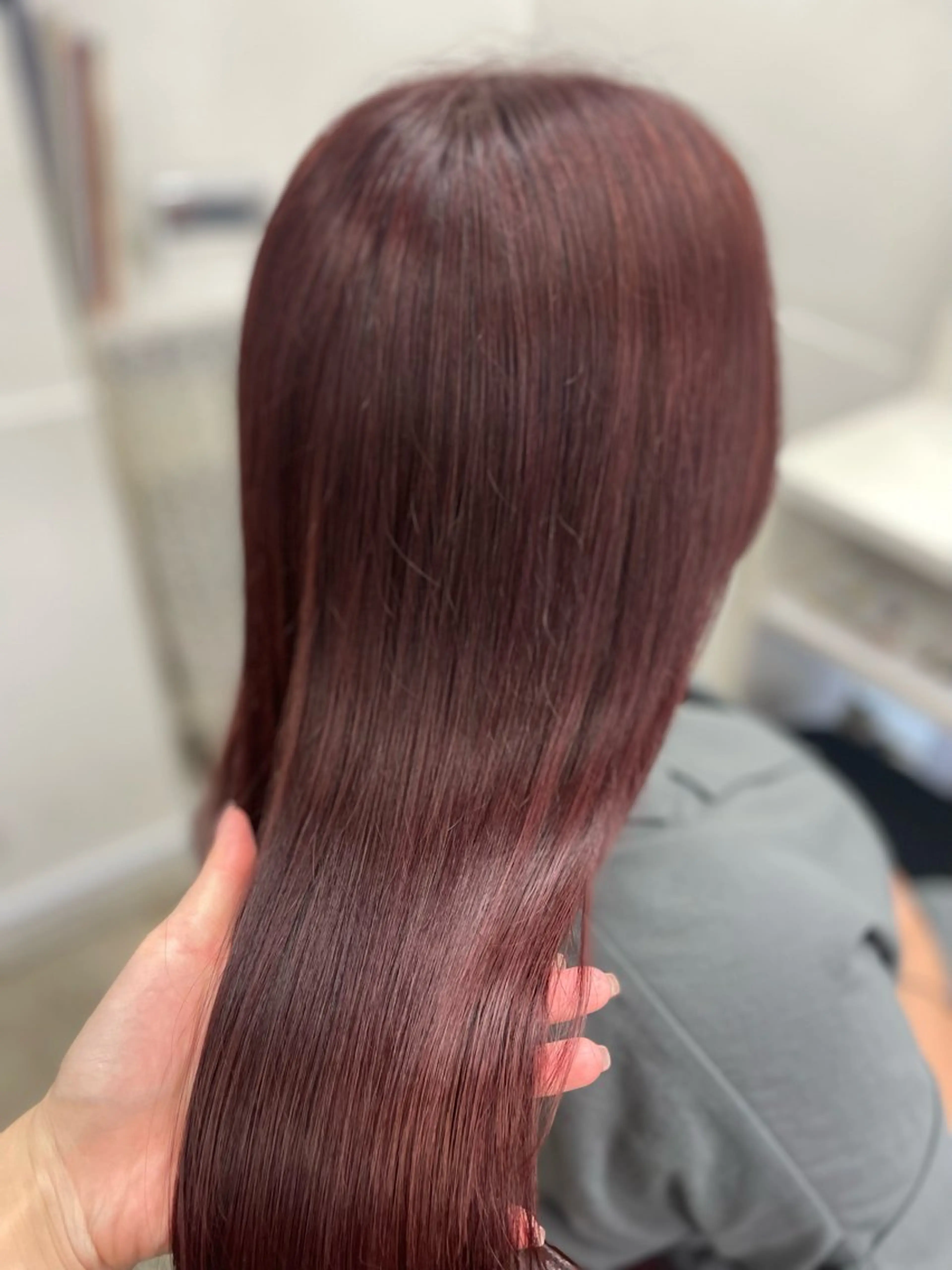 セミロング カラー トリートメント ヘアカラー トリートメント 韓国ヘア🤍髪質改善 🇰🇷AKANEのヘアスタイル