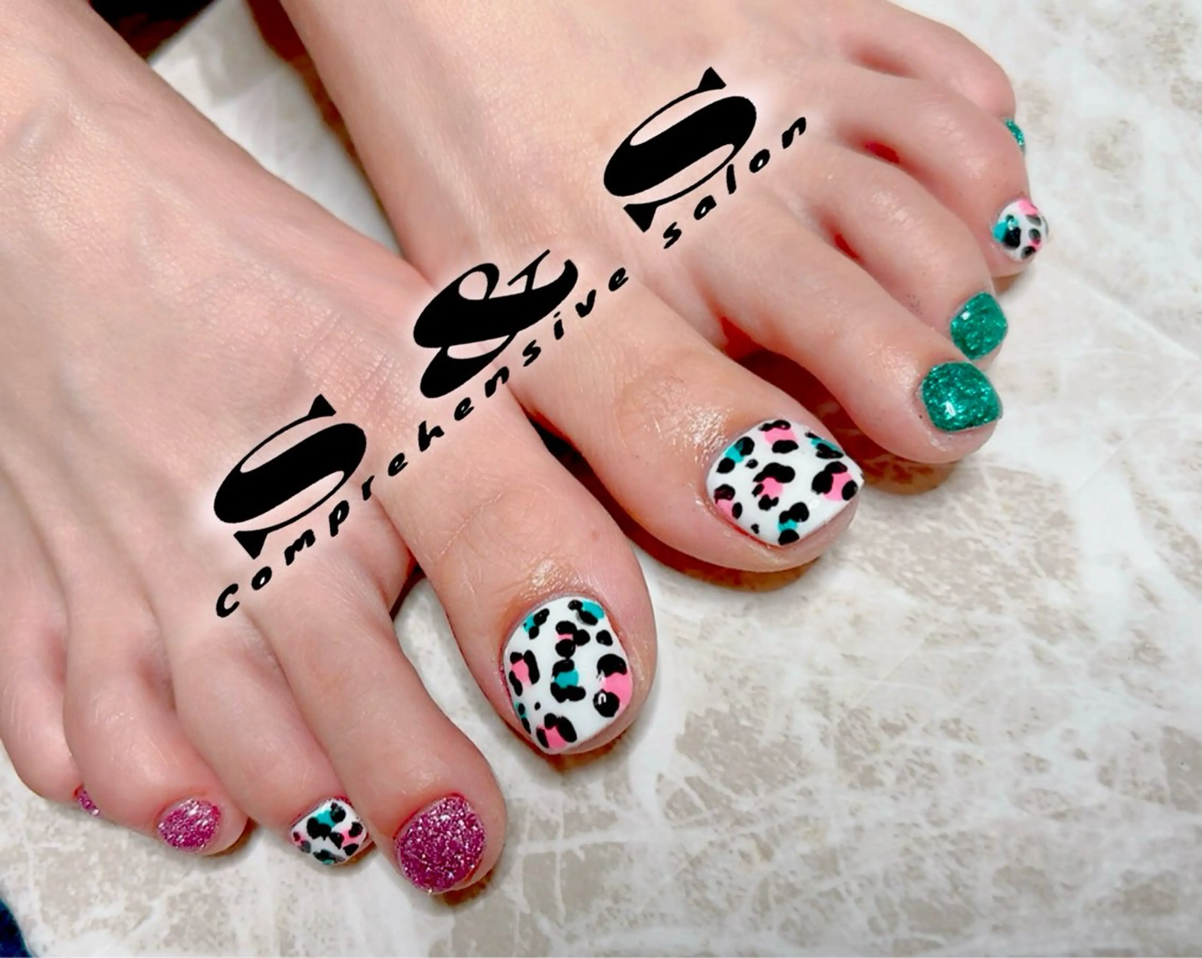 ネイル アニマル柄 長さ出し メンズネイル 持ち込み S&S 村田小百合のネイルデザイン