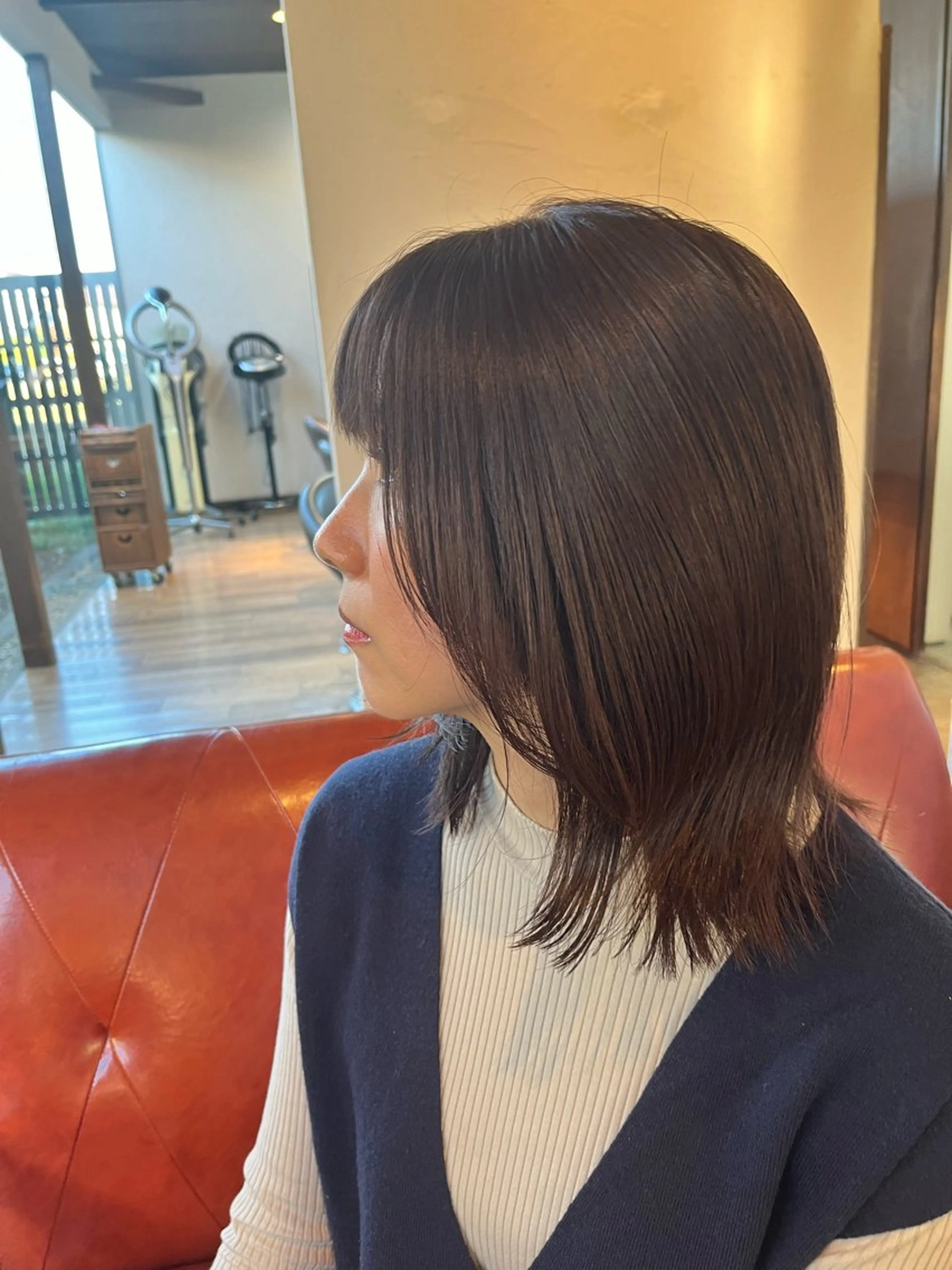 ミディアム 松本 茜のヘアスタイル