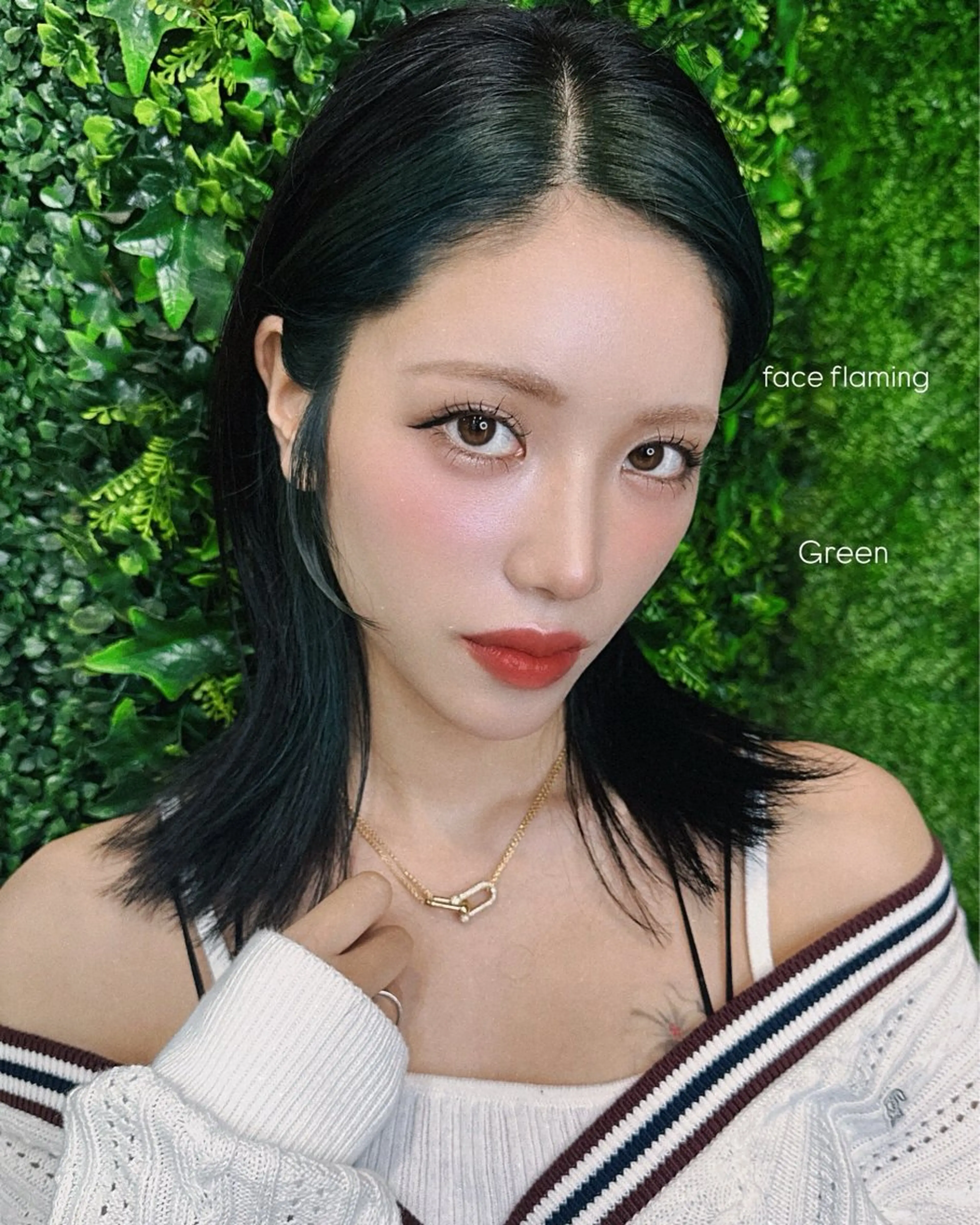 ミディアム カラー カット ヘアカラー トリートメント Pocket仙台 💚モエリのヘアスタイル