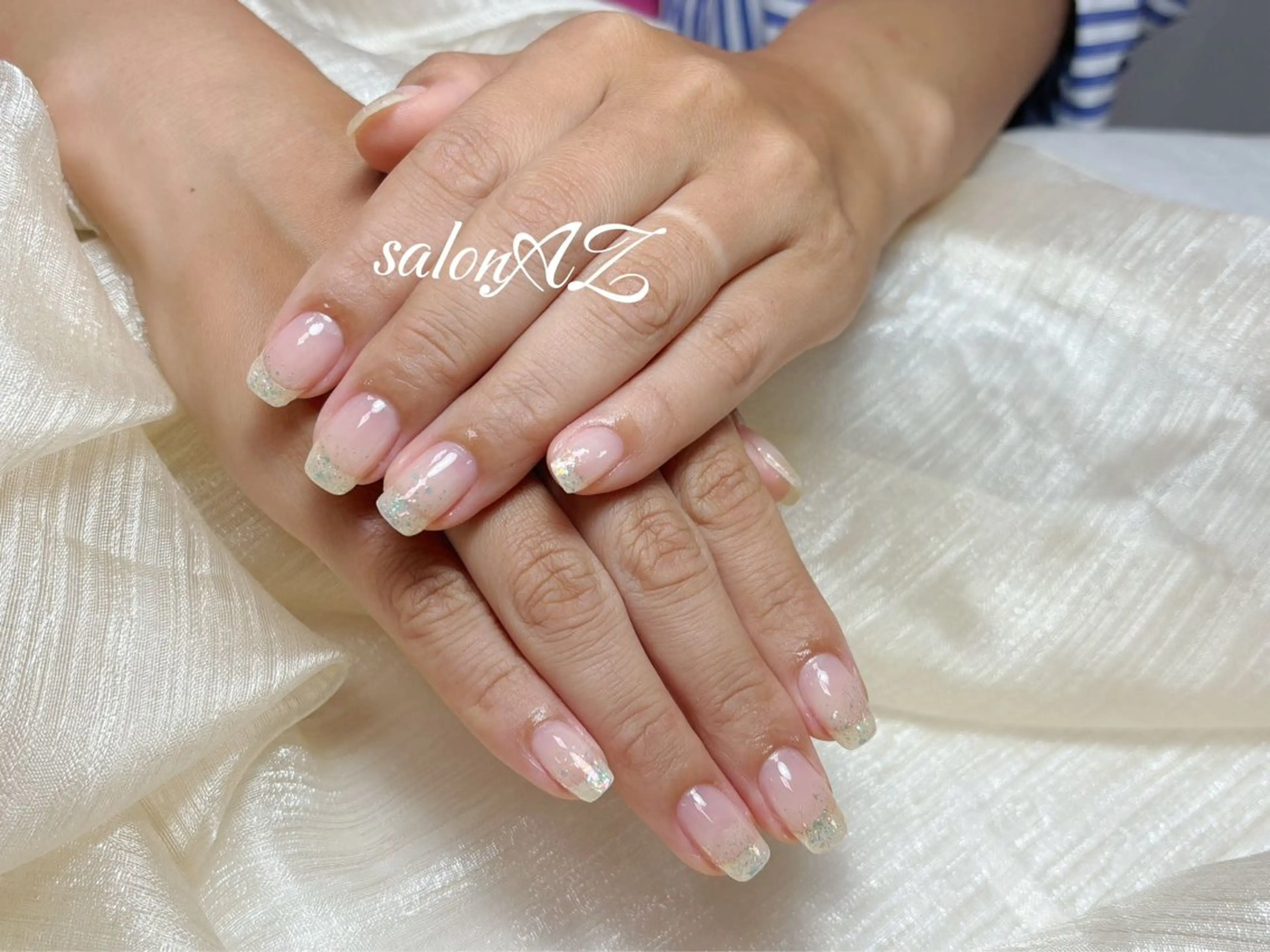 ネイル グラデーション ラメ(グリッター) ラメグラデーション salon AZのネイルデザイン