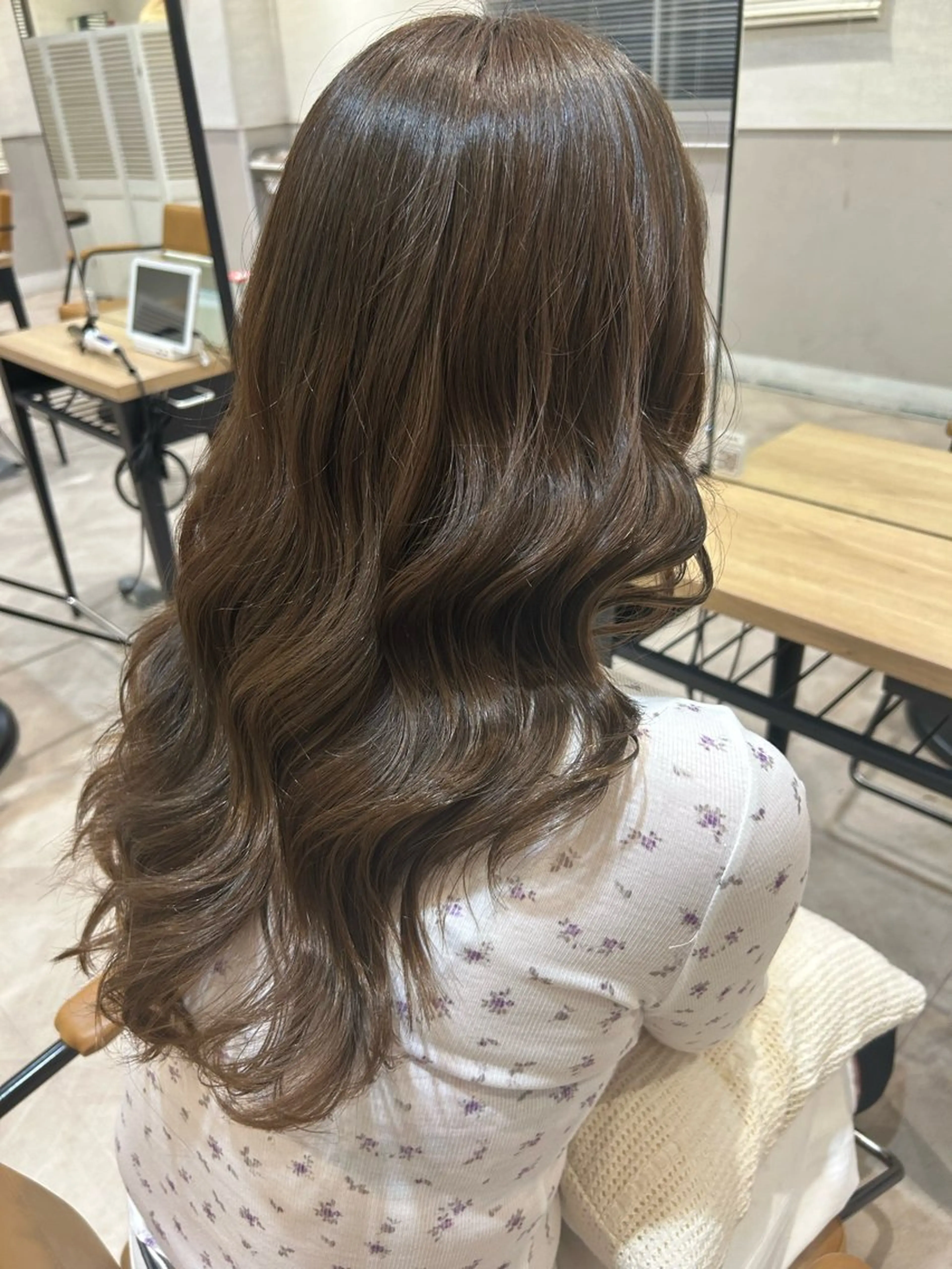 ロング カラー ベージュカラー オリーブベージュ La Bonheur hair Olivier北千住店【ラボヌールヘアーオリヴィエ】所属・RAN 🎀のヘアスタイル