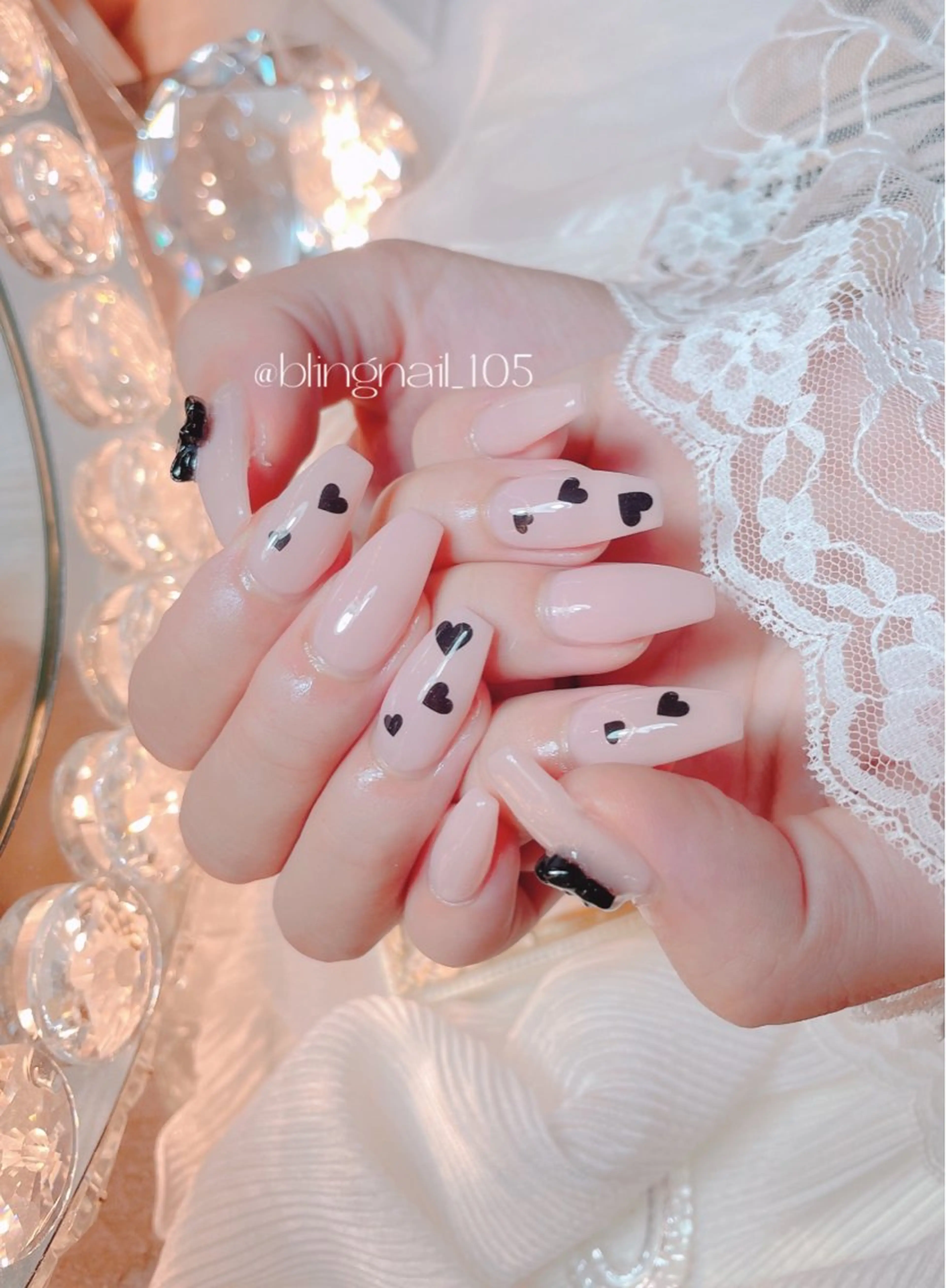 ネイル 23時まで❤︎韓国、 ワンホンネイルのネイルデザイン