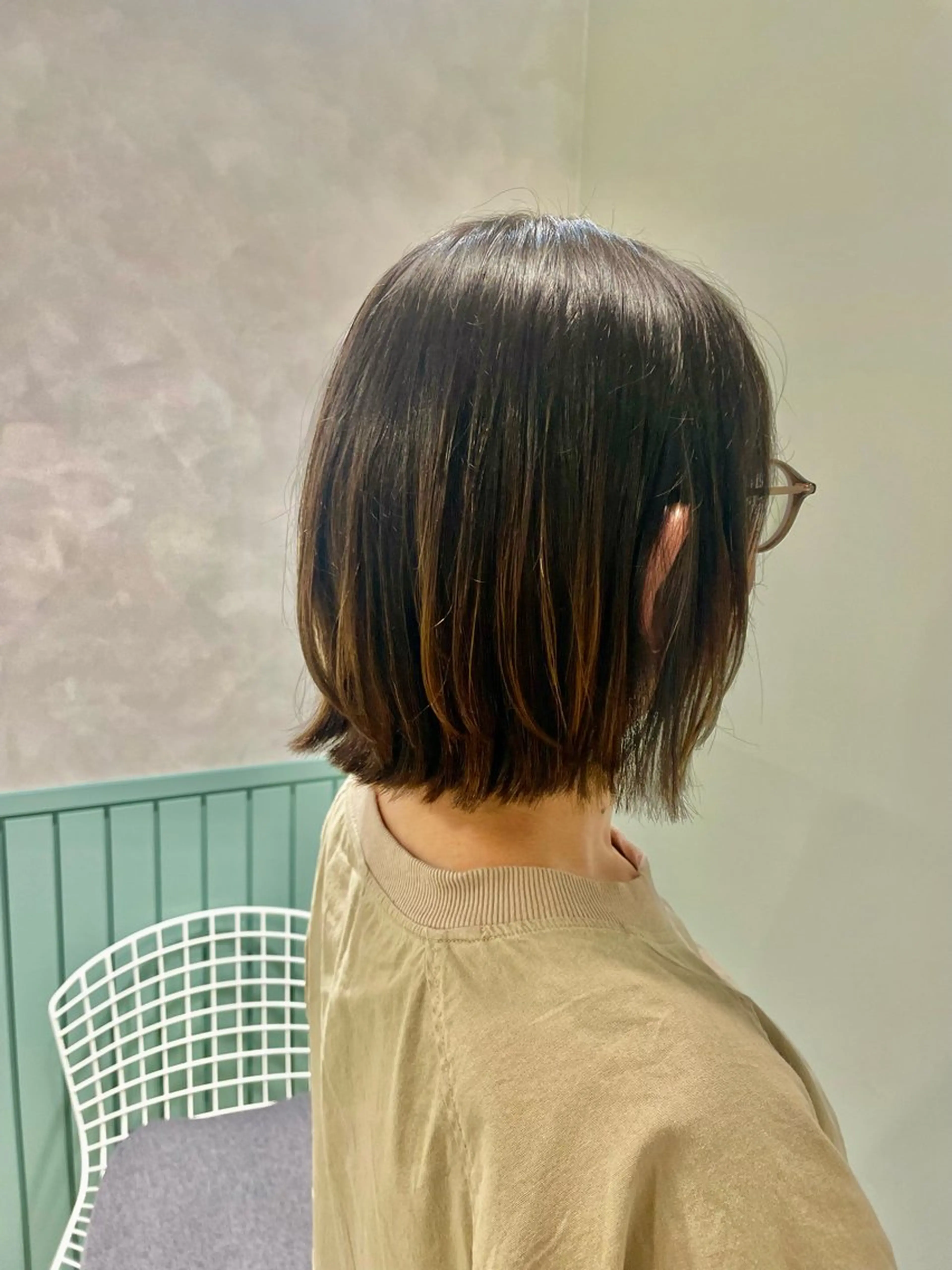 ショート ボブ くびれヘア 永沼 美月のヘアスタイル