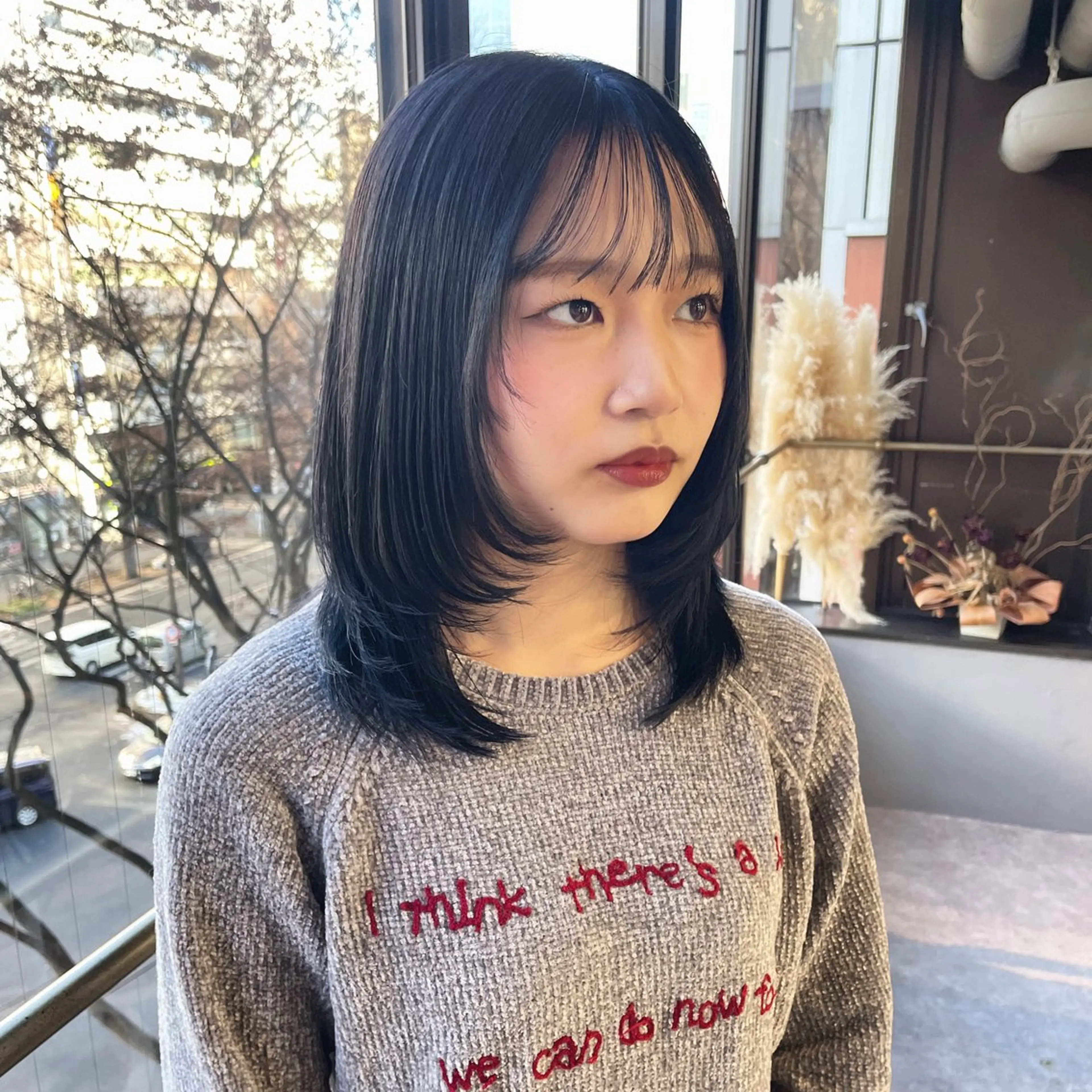 ミディアム Mimi🎀 ブリーチなしＷカラーのヘアスタイル