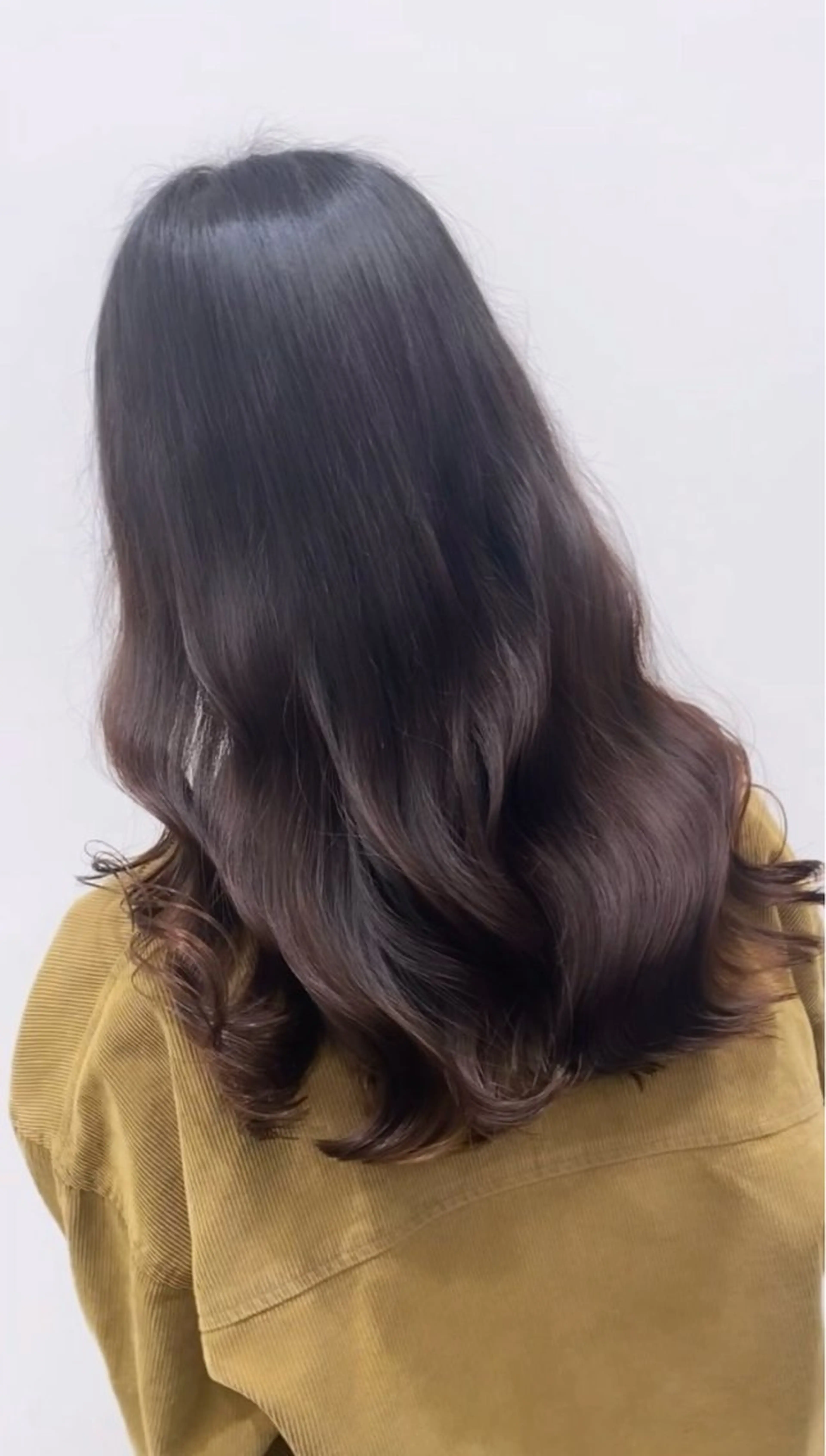 ロング パーマ コテ巻き風パーマ✨ かつみのヘアスタイル