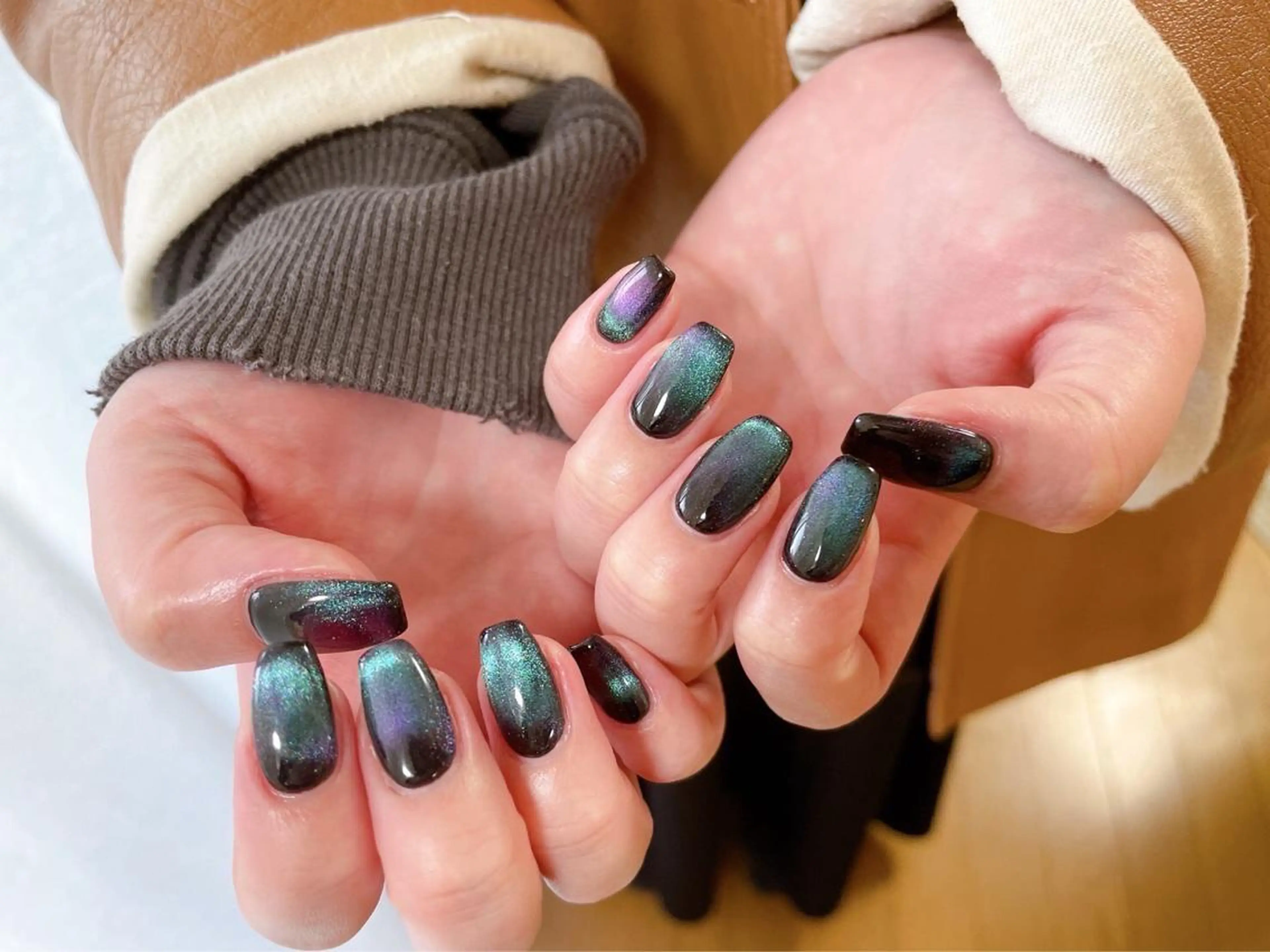 ネイル オーロラネイル フラワーネイル フットネイル フレンチネイル ジェルネイル kikinail 溝の口のネイルデザイン