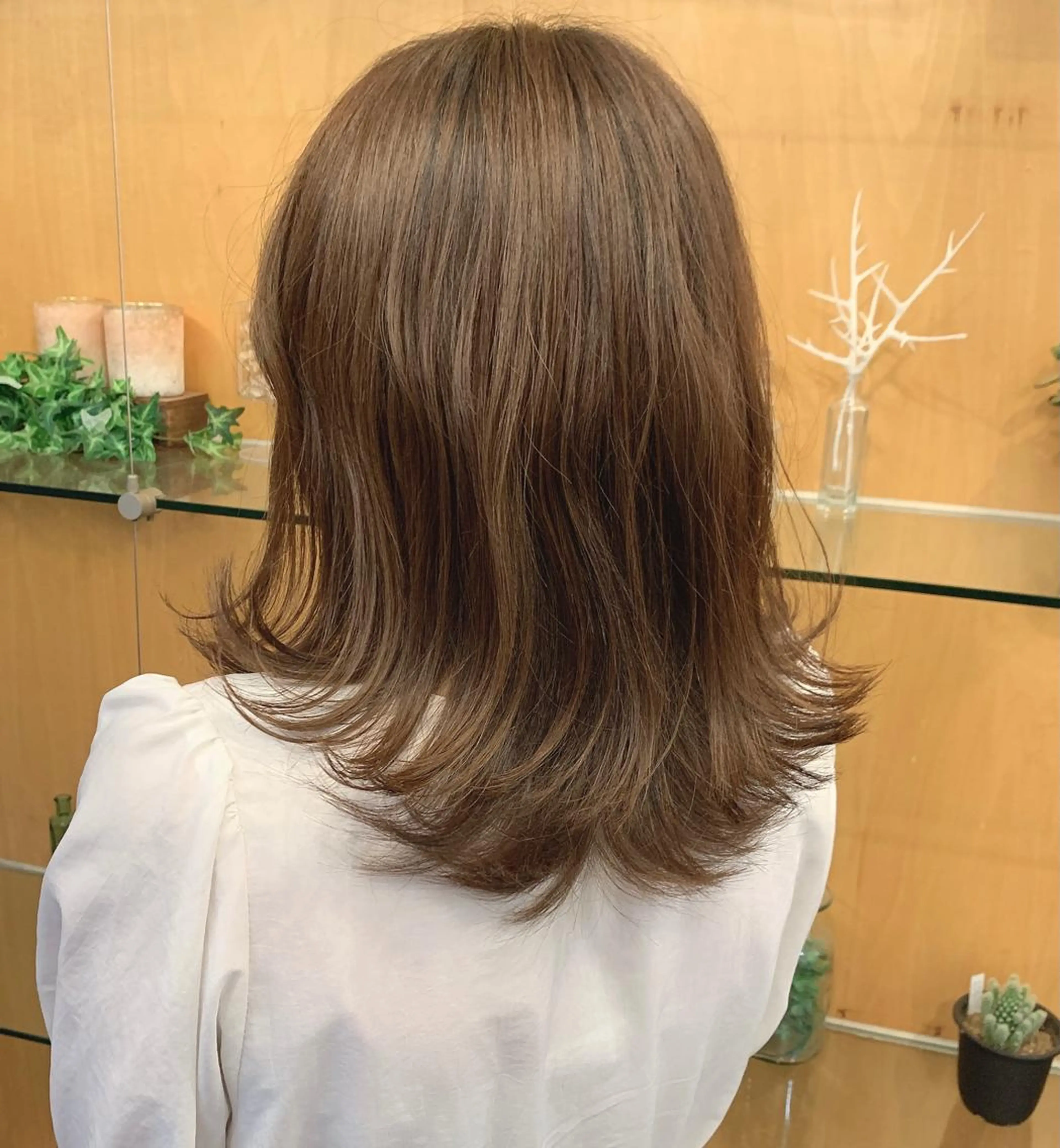 セミロング 外ハネヘア アジアエス所属・谷山清和 ゆうやのヘアスタイル