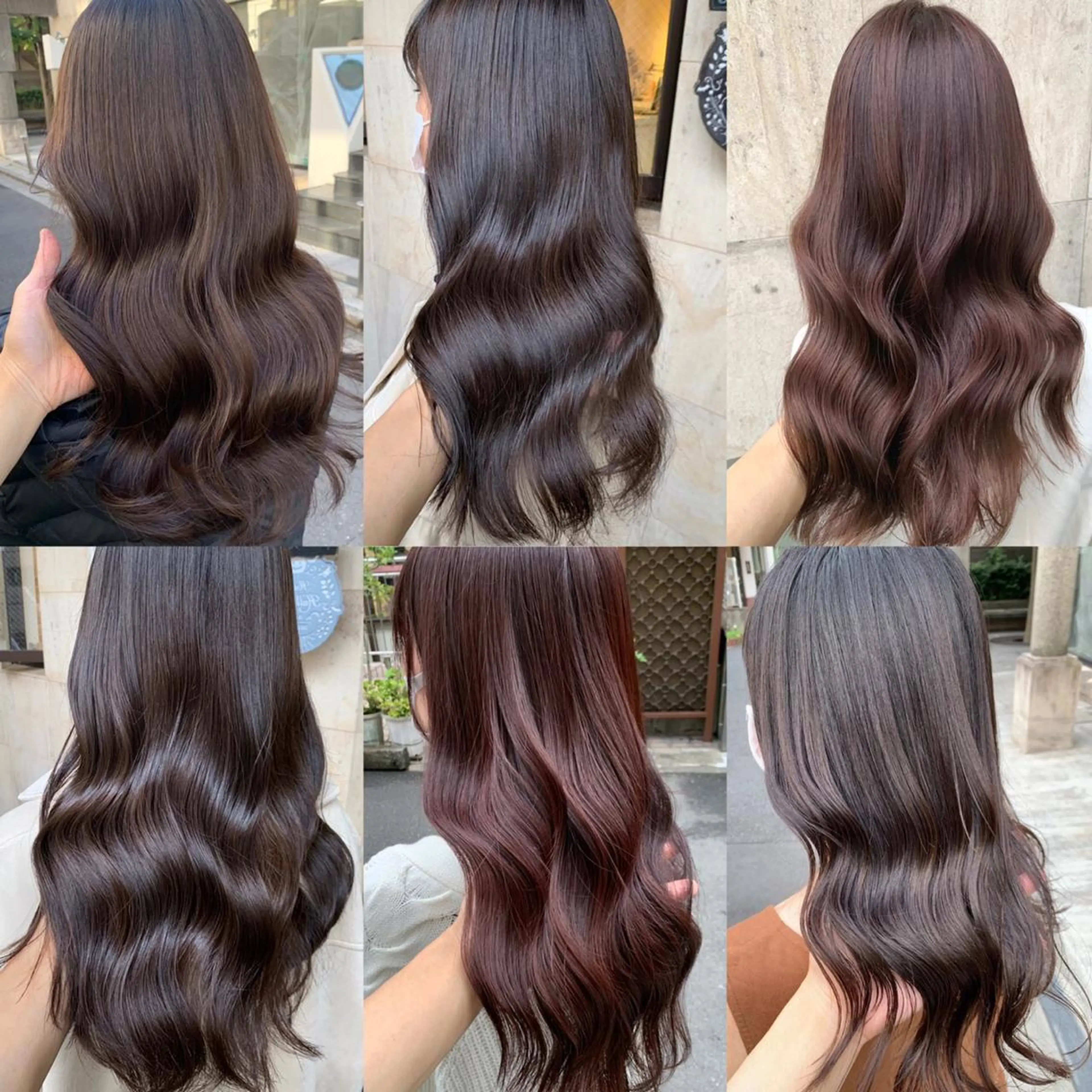 セミロング カラー ミヤザキ タクトのヘアスタイル