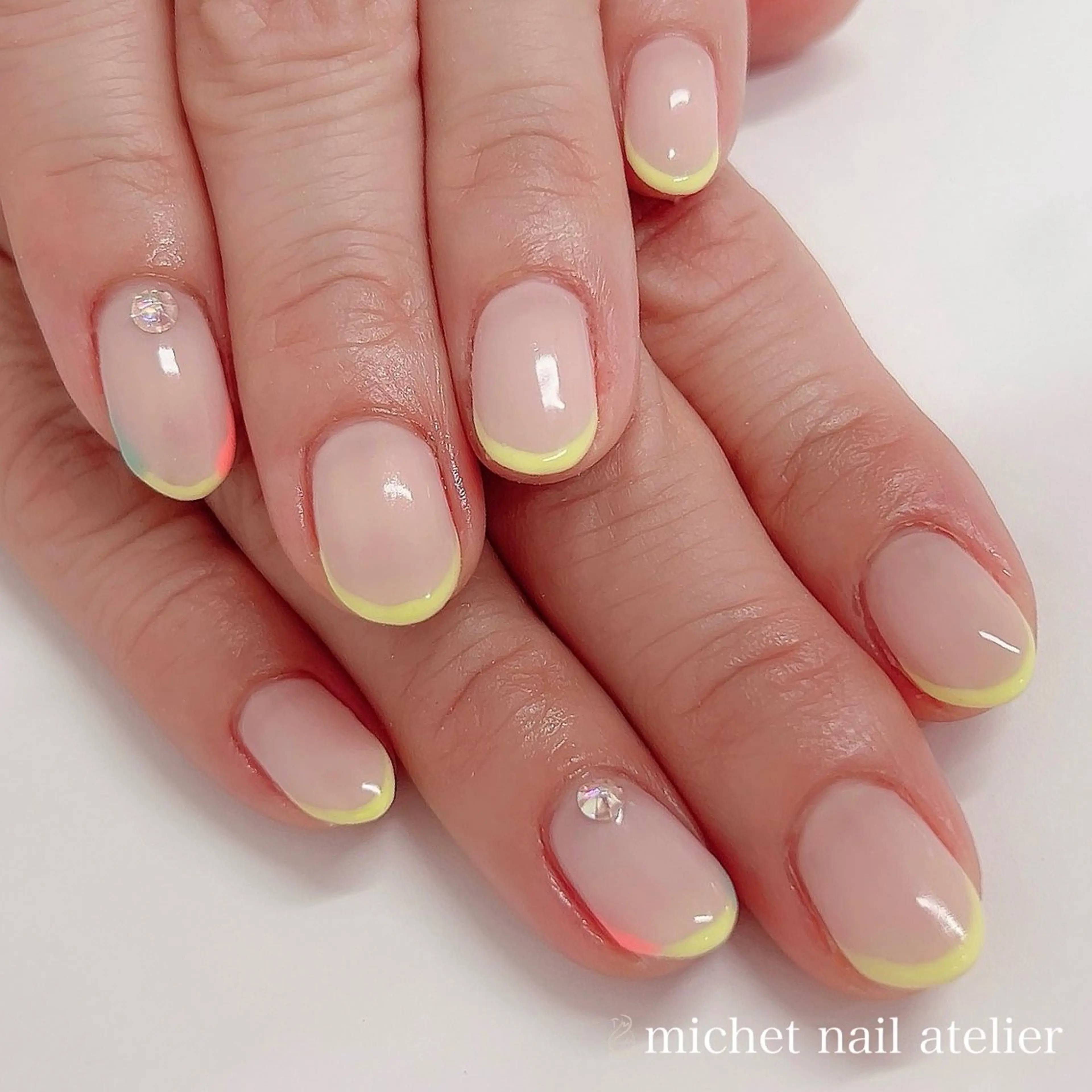 ネイル フレンチネイル ジェルネイル ワンカラーネイル シンプルネイル ハンドネイル h. rikaのネイルデザイン