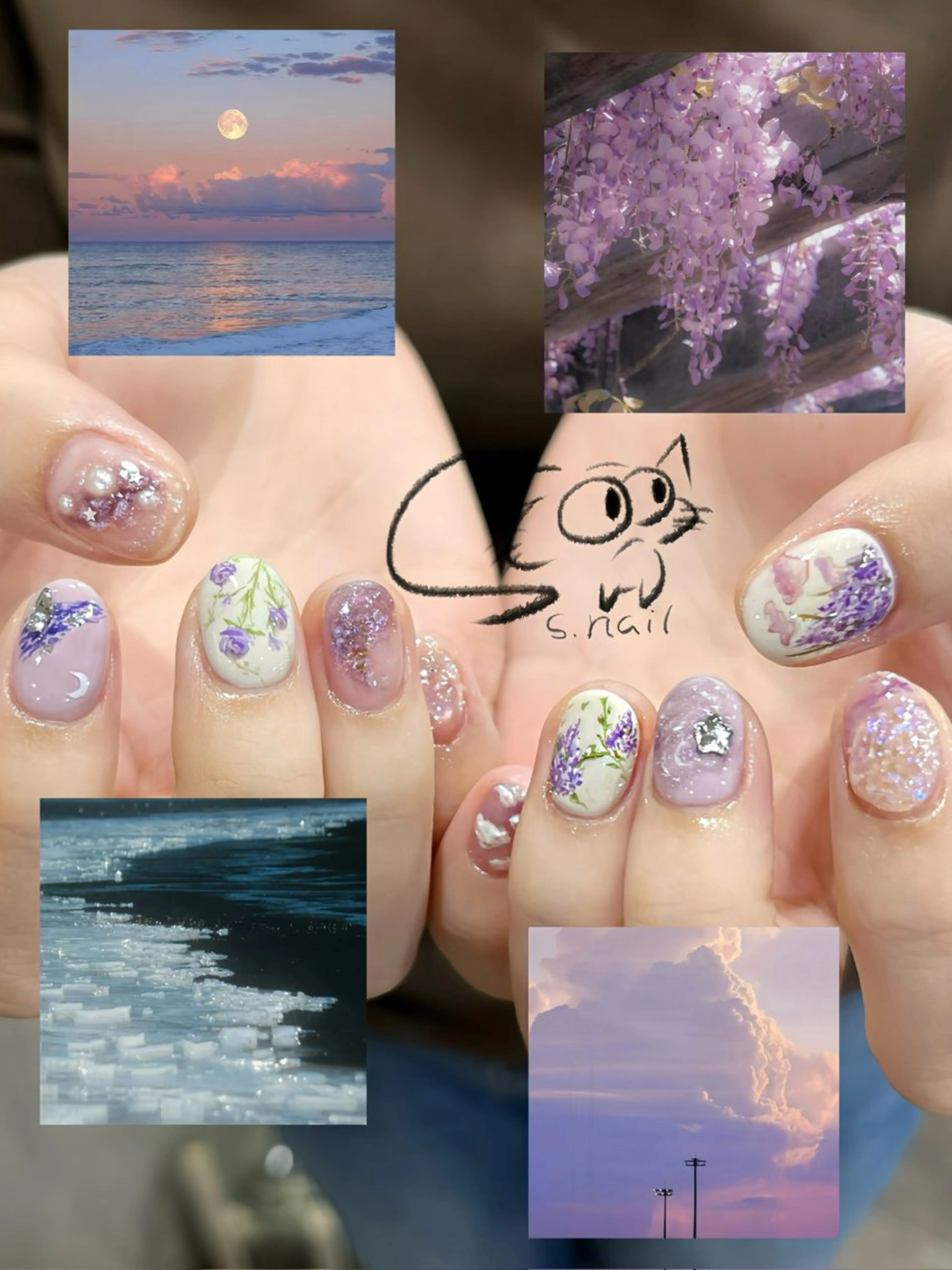 ネイル チークネイル フレンチネイル グラデーション マグネットネイル ワンカラーネイル ハンドネイル S.nail所属・S.nail _のネイルデザイン