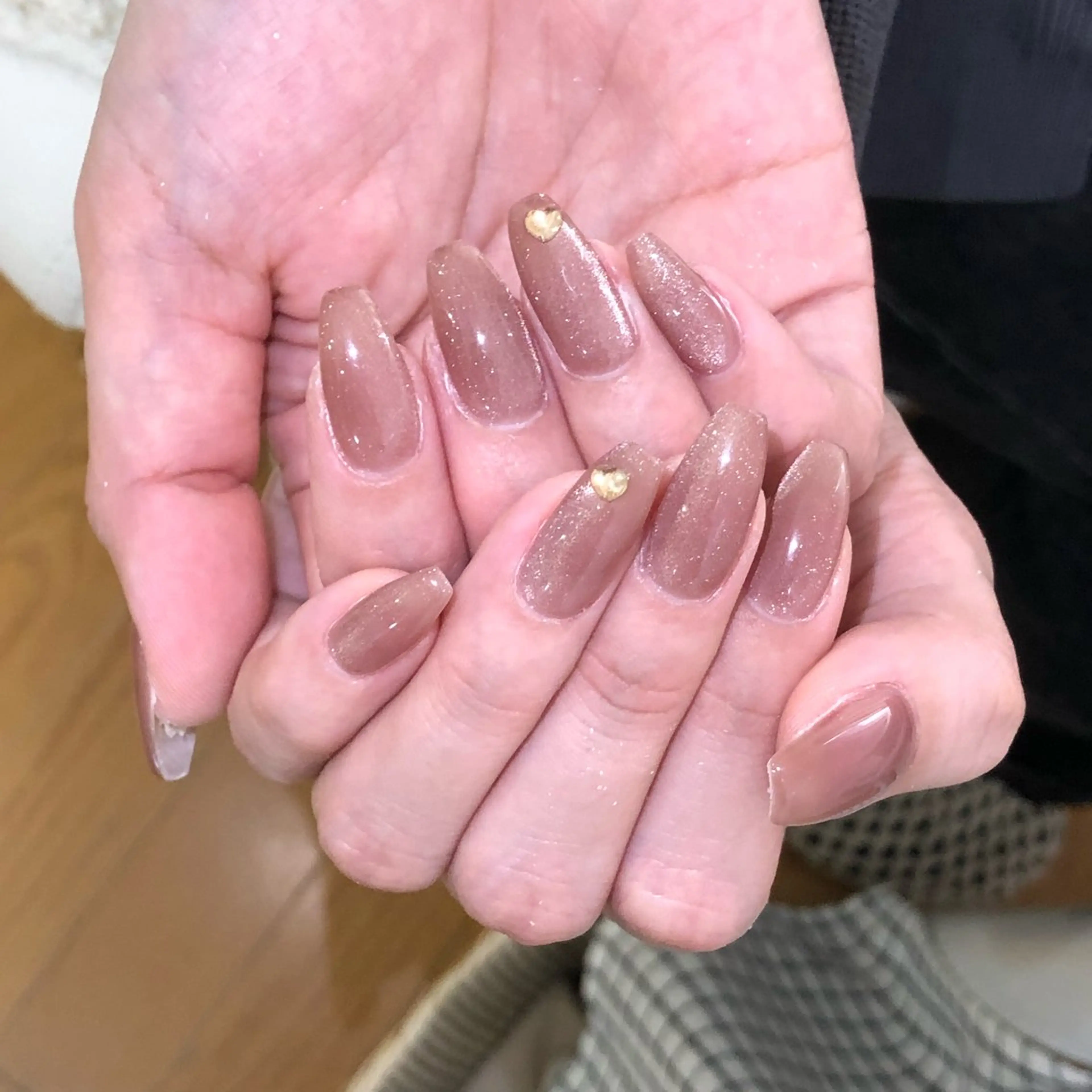 カラー ブラウンカラー Ya yaのネイルデザイン