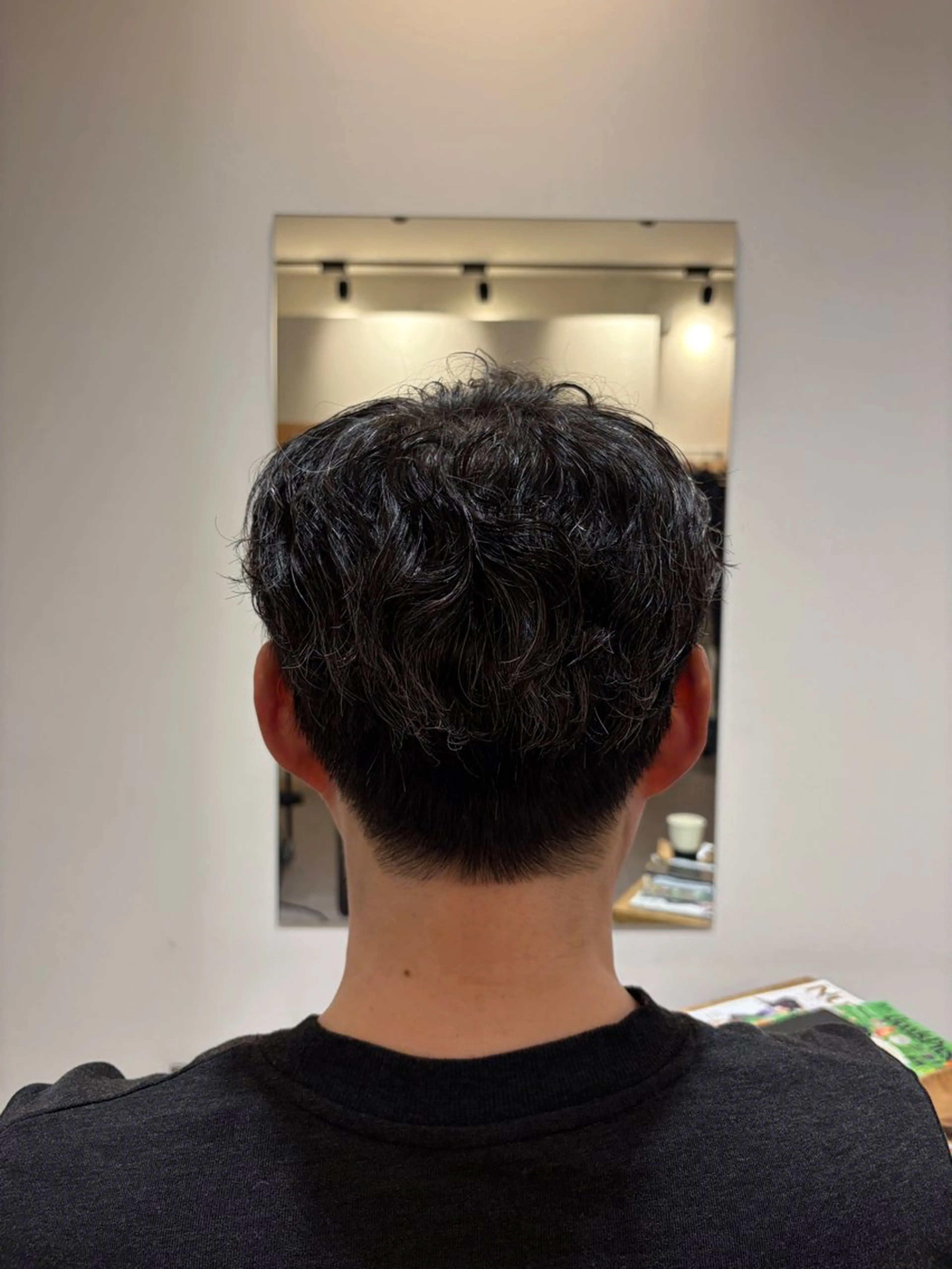 パーマ メンズ カット パーマ 荒井 茉凜のヘアスタイル