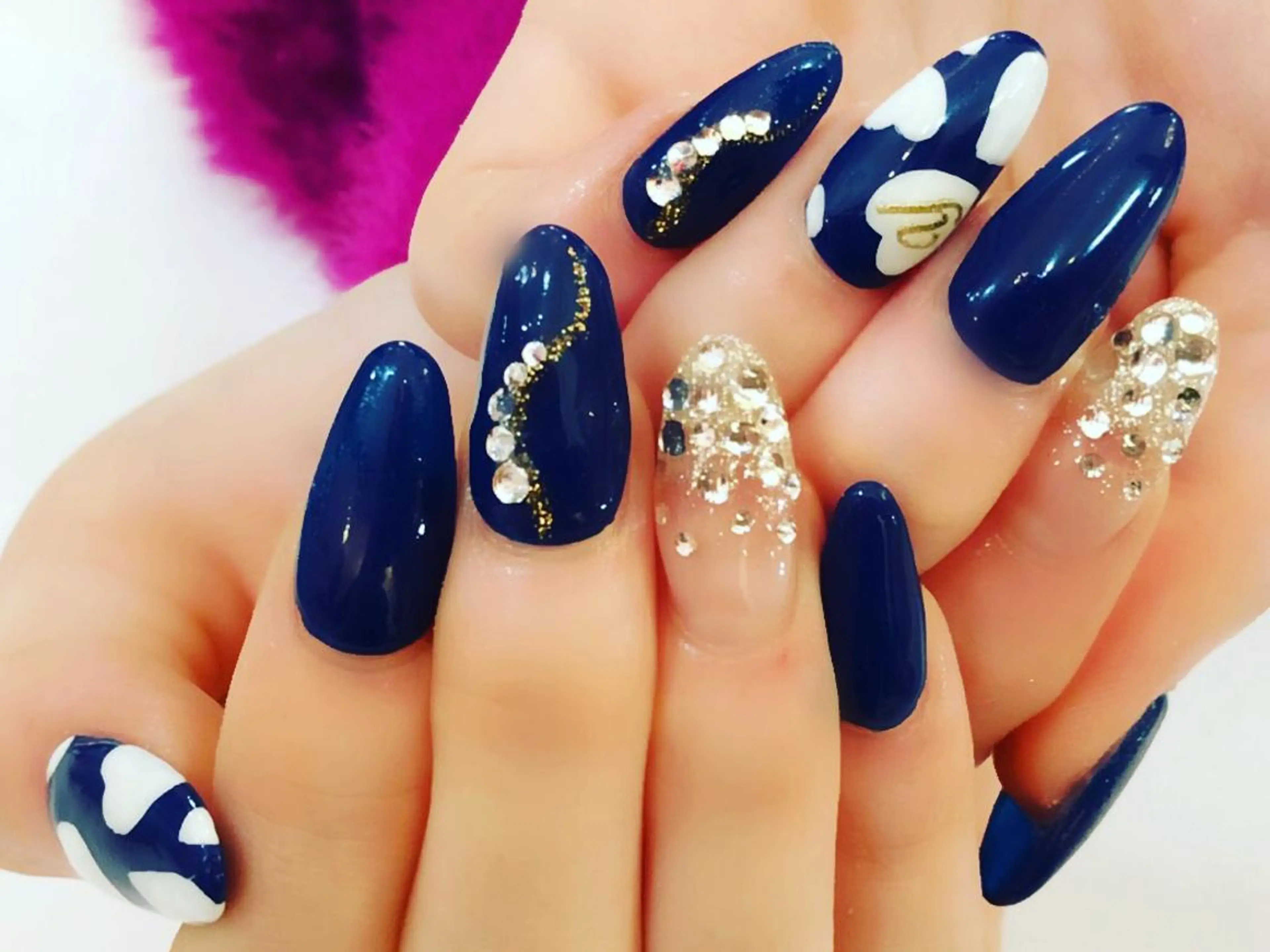 セミロング カラー メンズ ネイル NAILSGOGO shibuyaのネイルデザイン