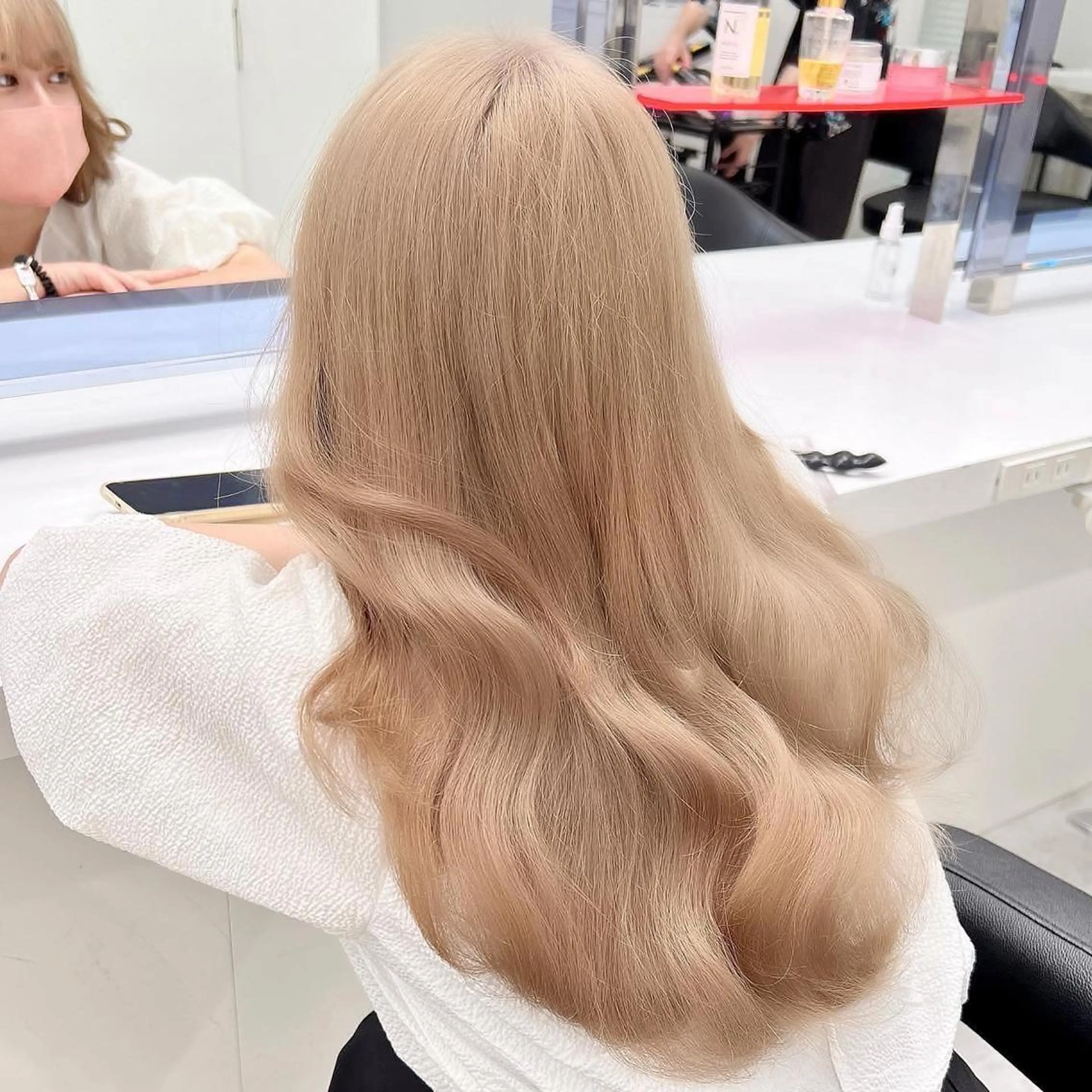 ロング カラー ヘアアレンジ 透明感ラベンダー💗 SHOのヘアスタイル