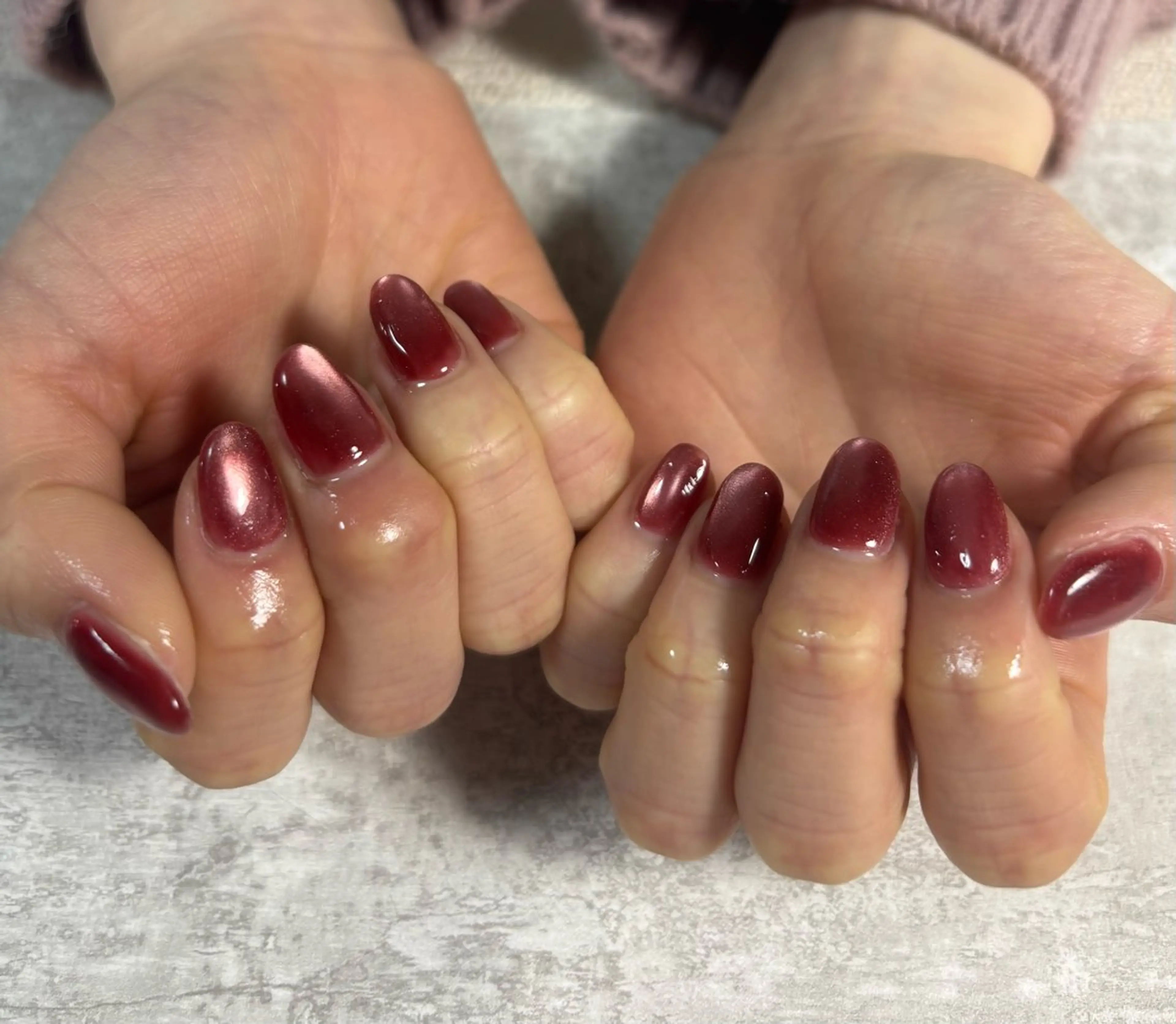ネイル オーロラネイル 桜ネイル フラワーネイル フットネイル フレンチネイル ハンドネイル kiki nail たまプラーザのネイルデザイン
