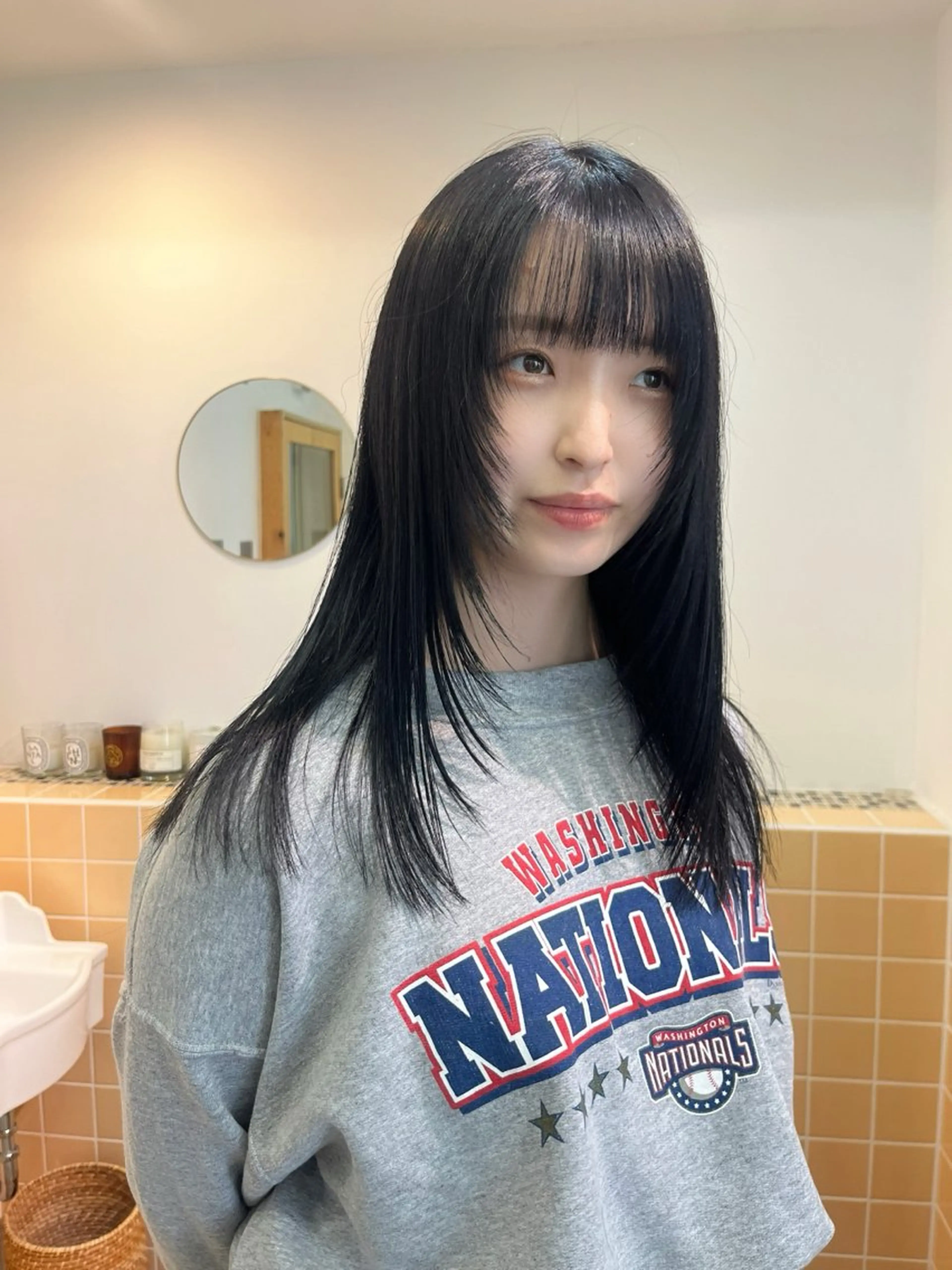 ロング カット ヘアカラー トリートメント LUCCI所属・udaハイトーン /ボブ/レイヤーのヘアスタイル