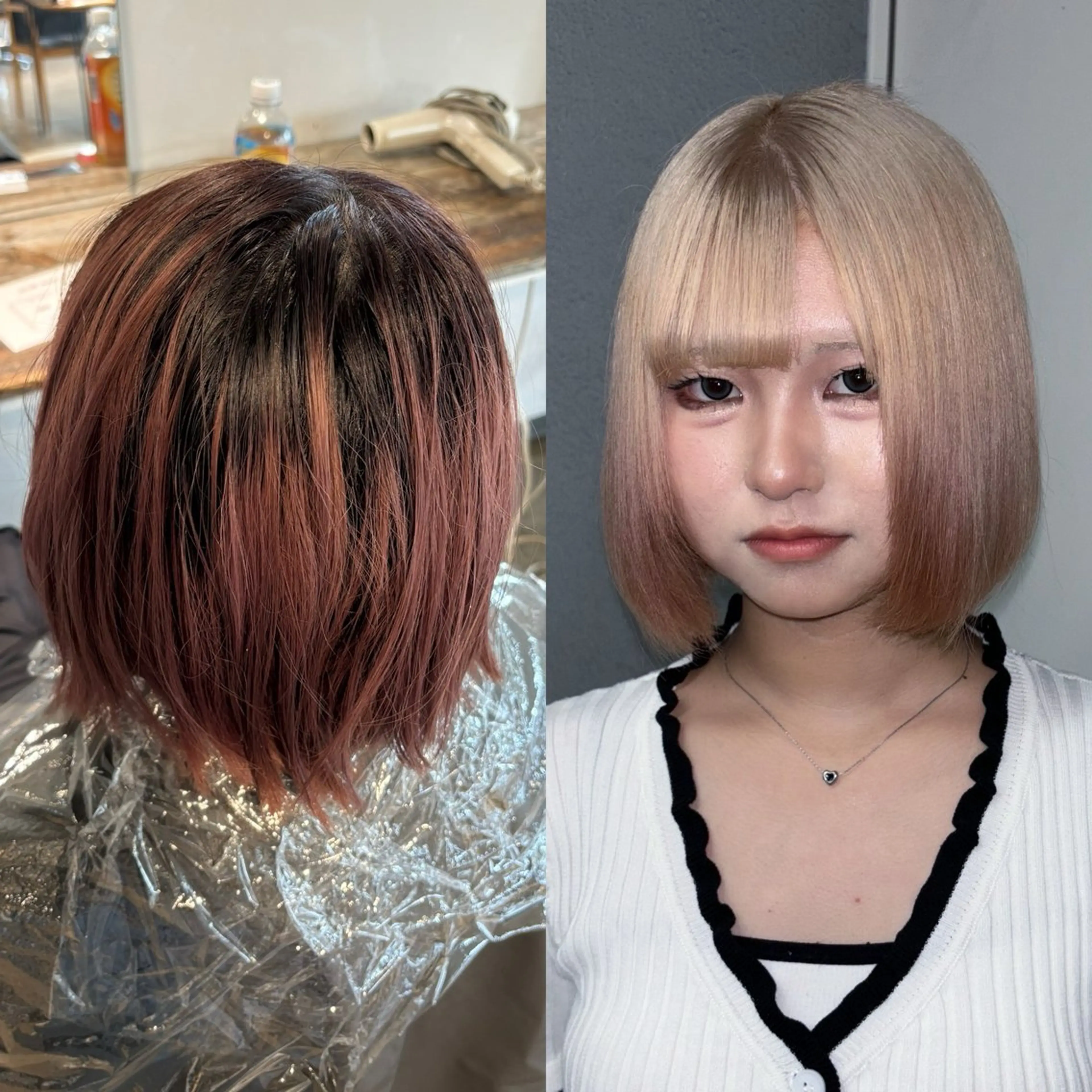 セミロング カラー 💫miyu💫デザ インカラー/アレンジのヘアスタイル