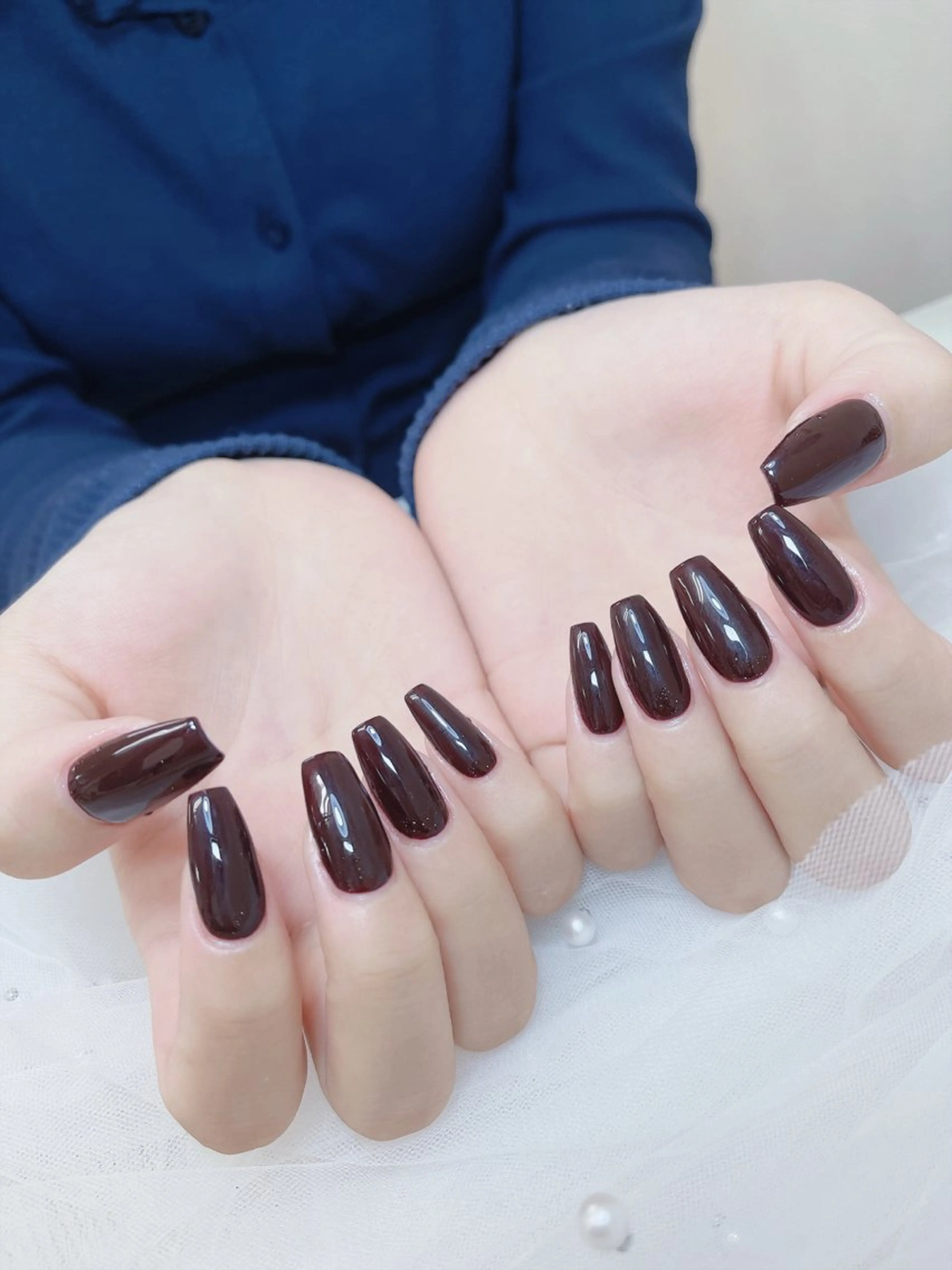 ネイル チークネイル フレンチネイル グラデーション キラキラネイル 韓国ネイル ハンドネイル DUO MI所属・DUO   MI nail salonのネイルデザイン