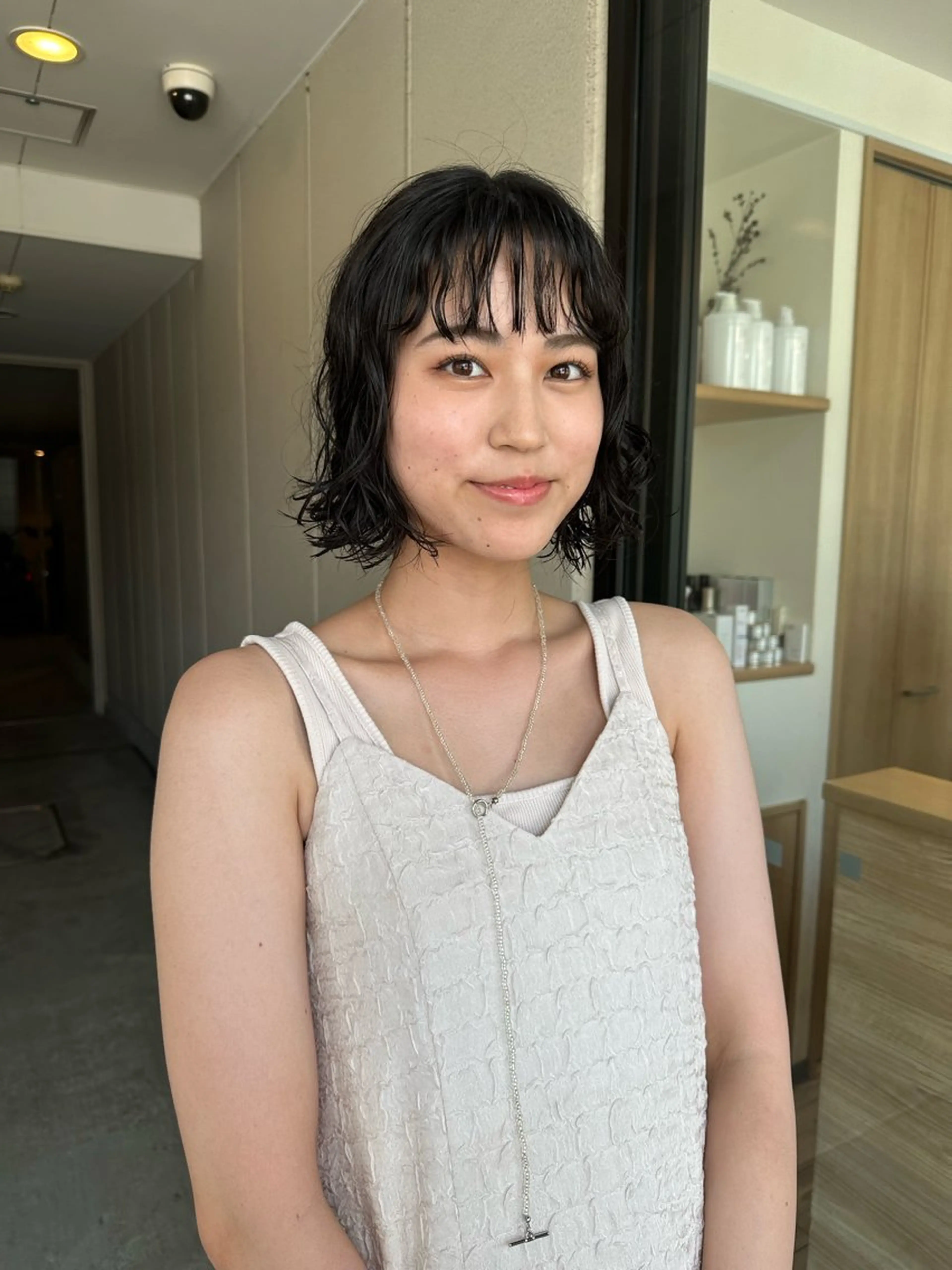 ショート パーマ GIFT所属・橋本叶夢/ ショートヘア/透け感のヘアスタイル