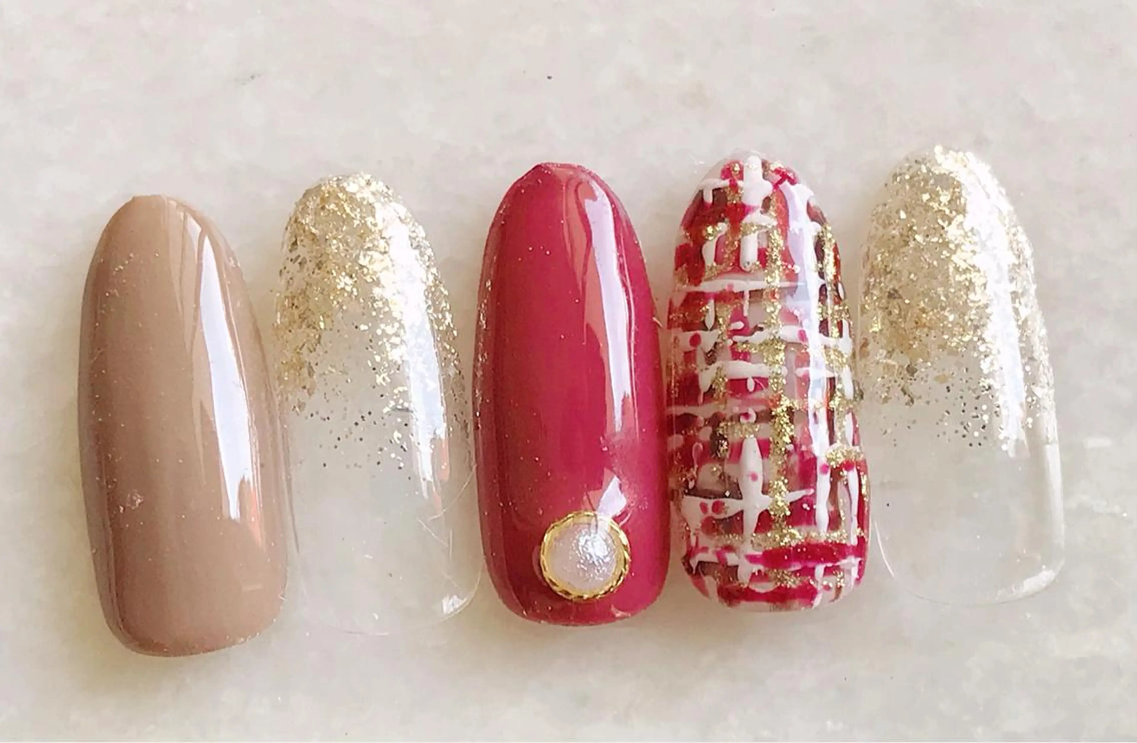 ネイル ジェルネイル パラジェル ハンドネイル Satomi  のネイルデザイン