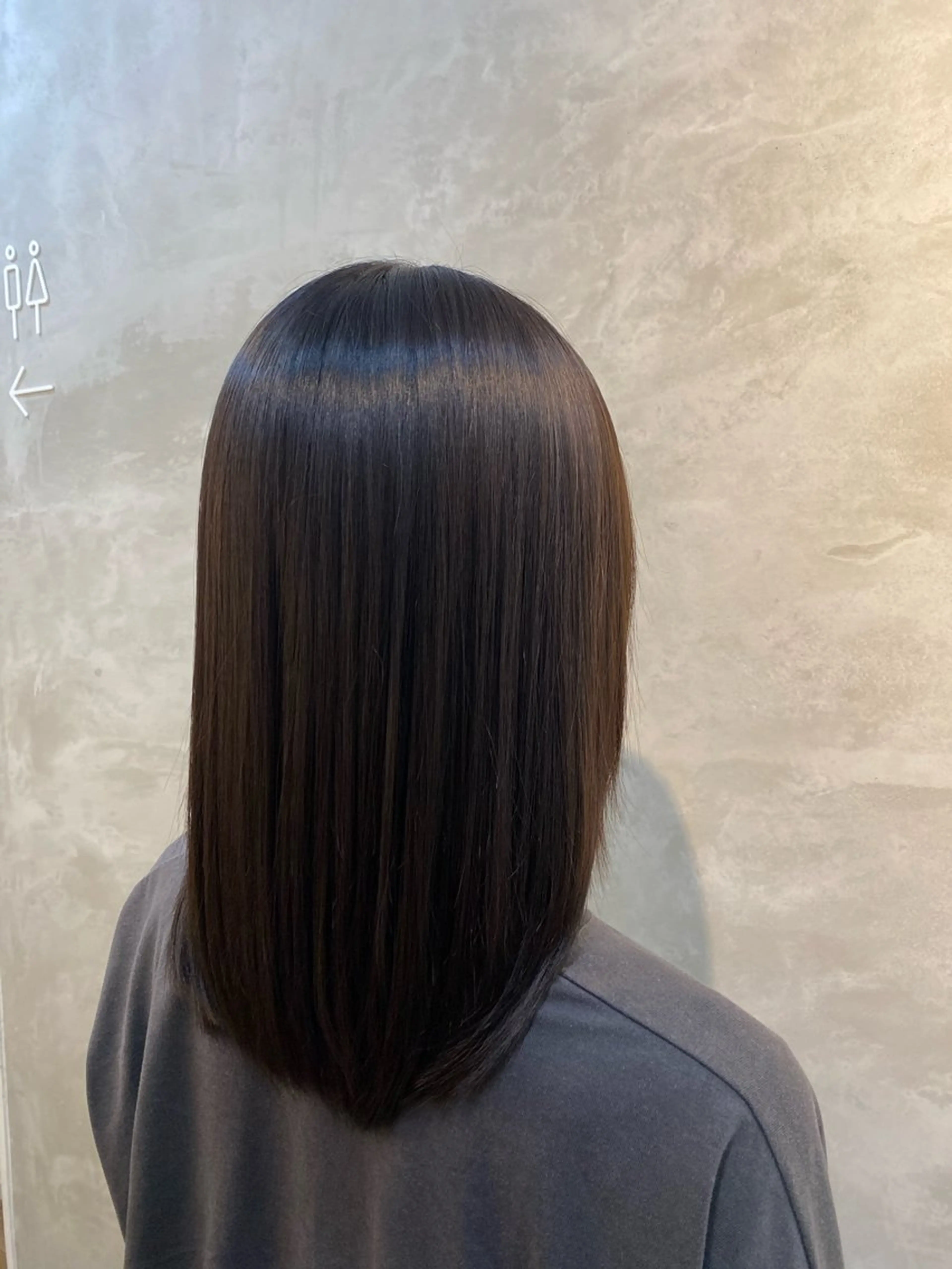 ミディアム カラー ダークグレー hair&culturegallery moloco所属・RISA🩰ボブ/ レイヤー/ショート✨のヘアスタイル