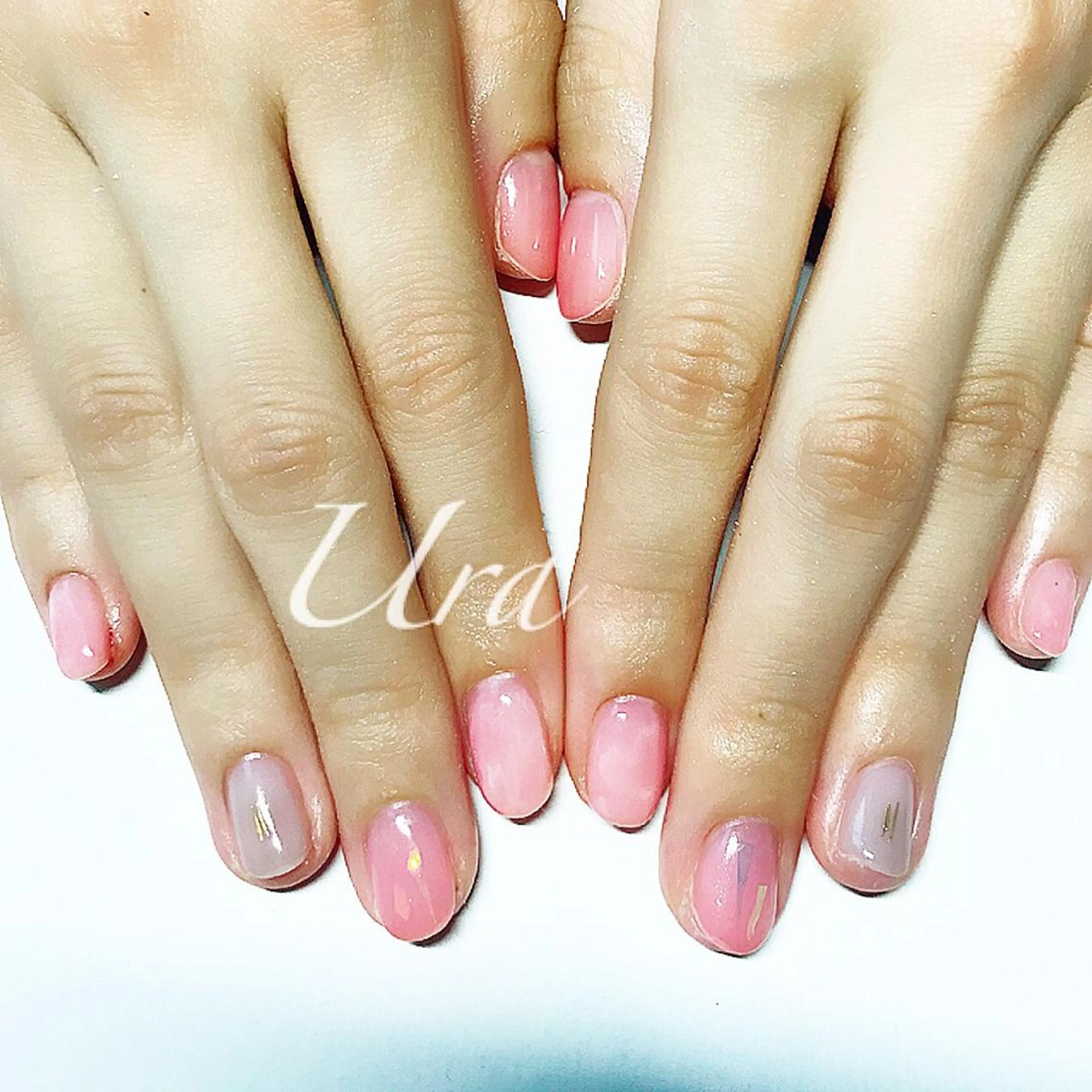 ネイル クリアネイル 大理石ネイル(マーブル) UrakoNail 《nail》のネイルデザイン