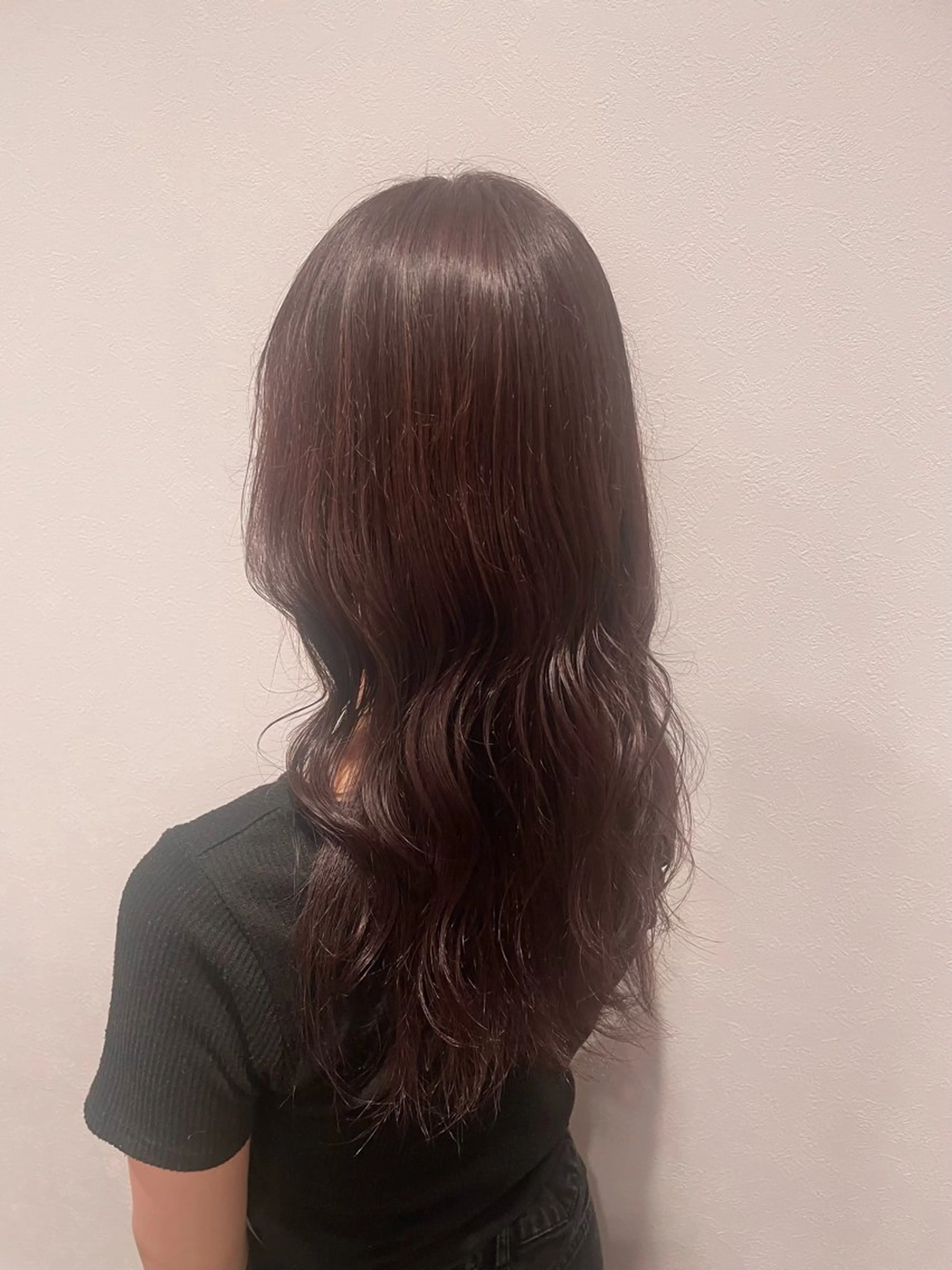 セミロング カラー ブラウンカラー ラベンダーカラー ラベンダーブラウン ピンクカラー hair lanish 流山セントラルパーク店所属・渋谷 夏稀のヘアスタイル