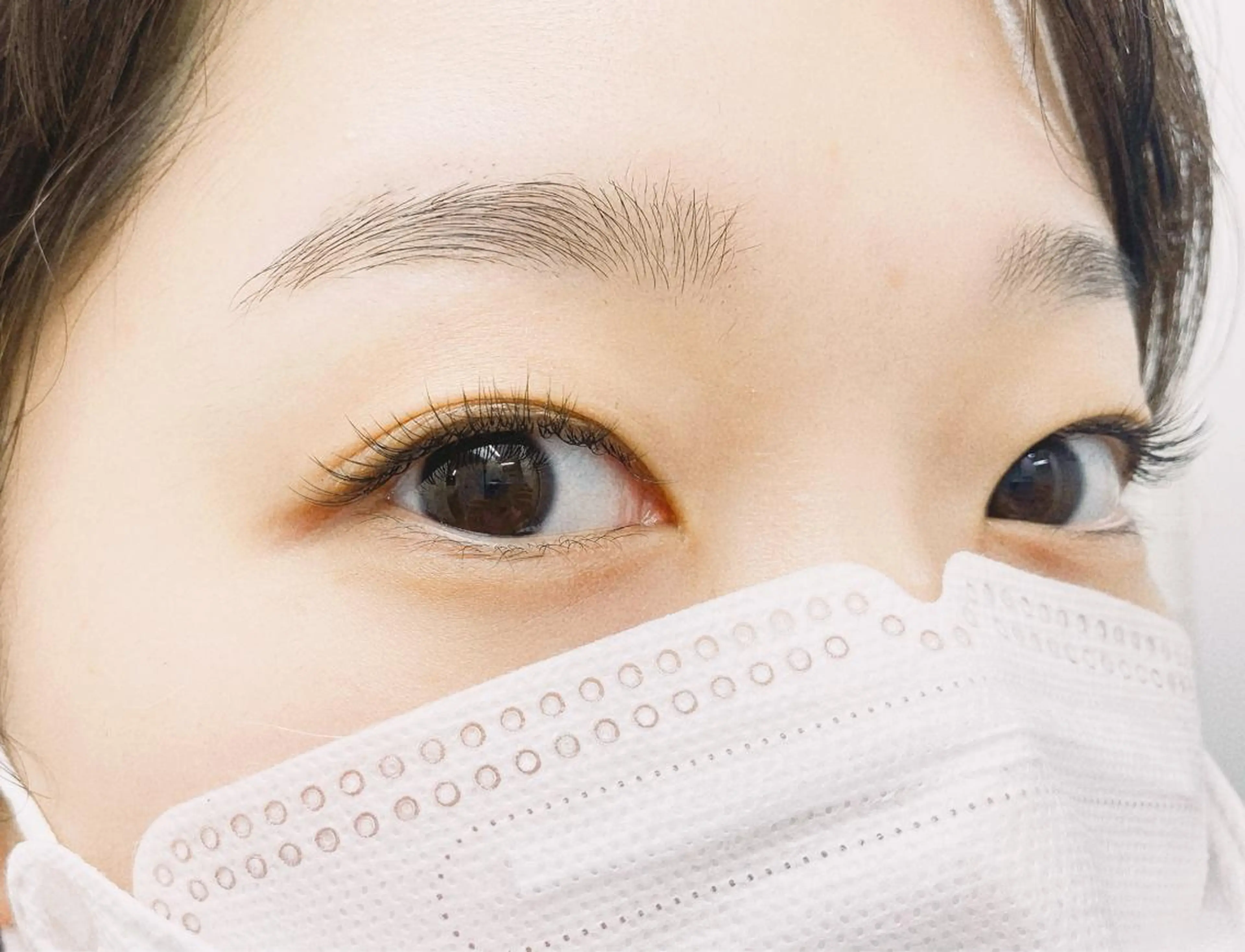 🌺上まつげ100本モデル様の写真