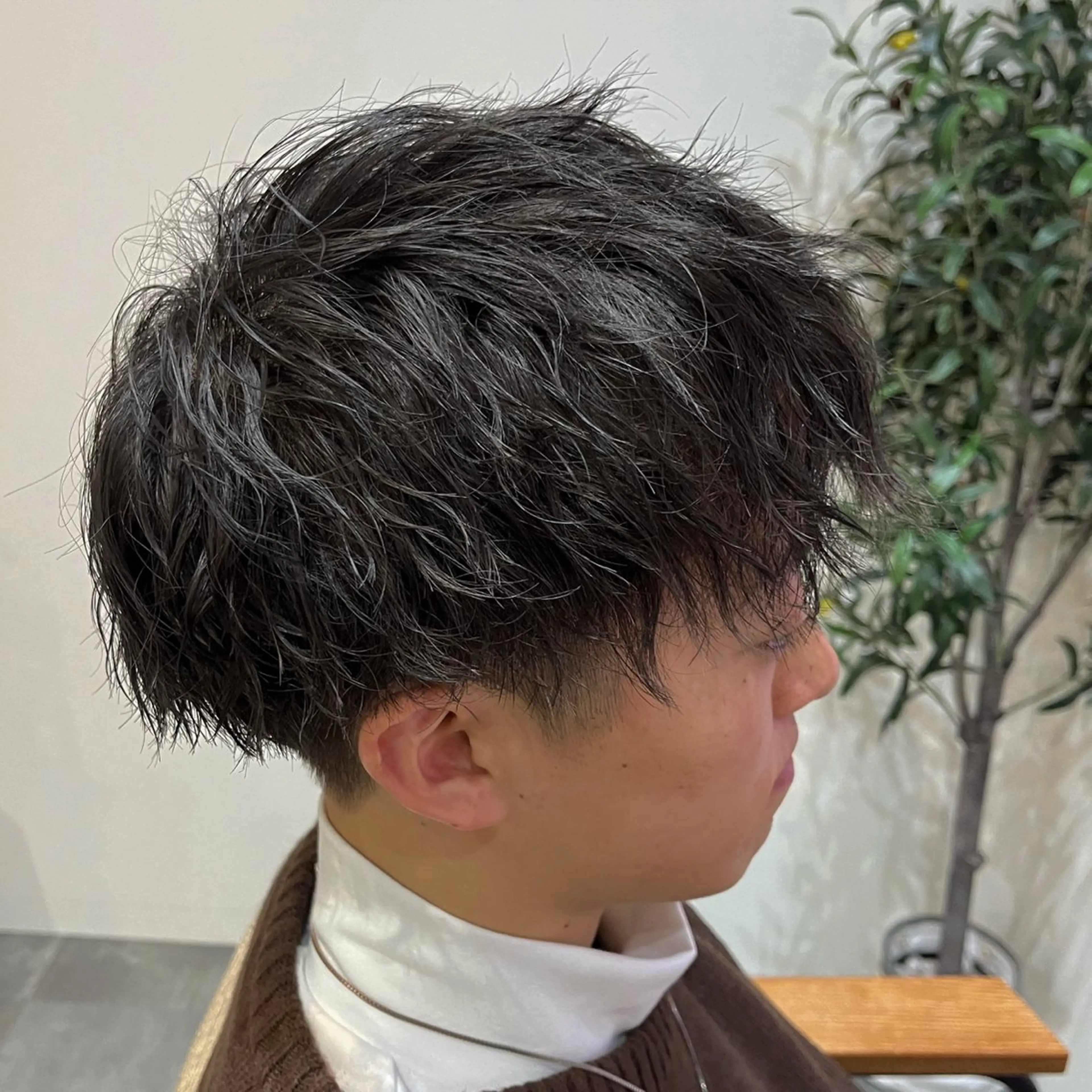 パーマ メンズ 藤田 詩織のヘアスタイル