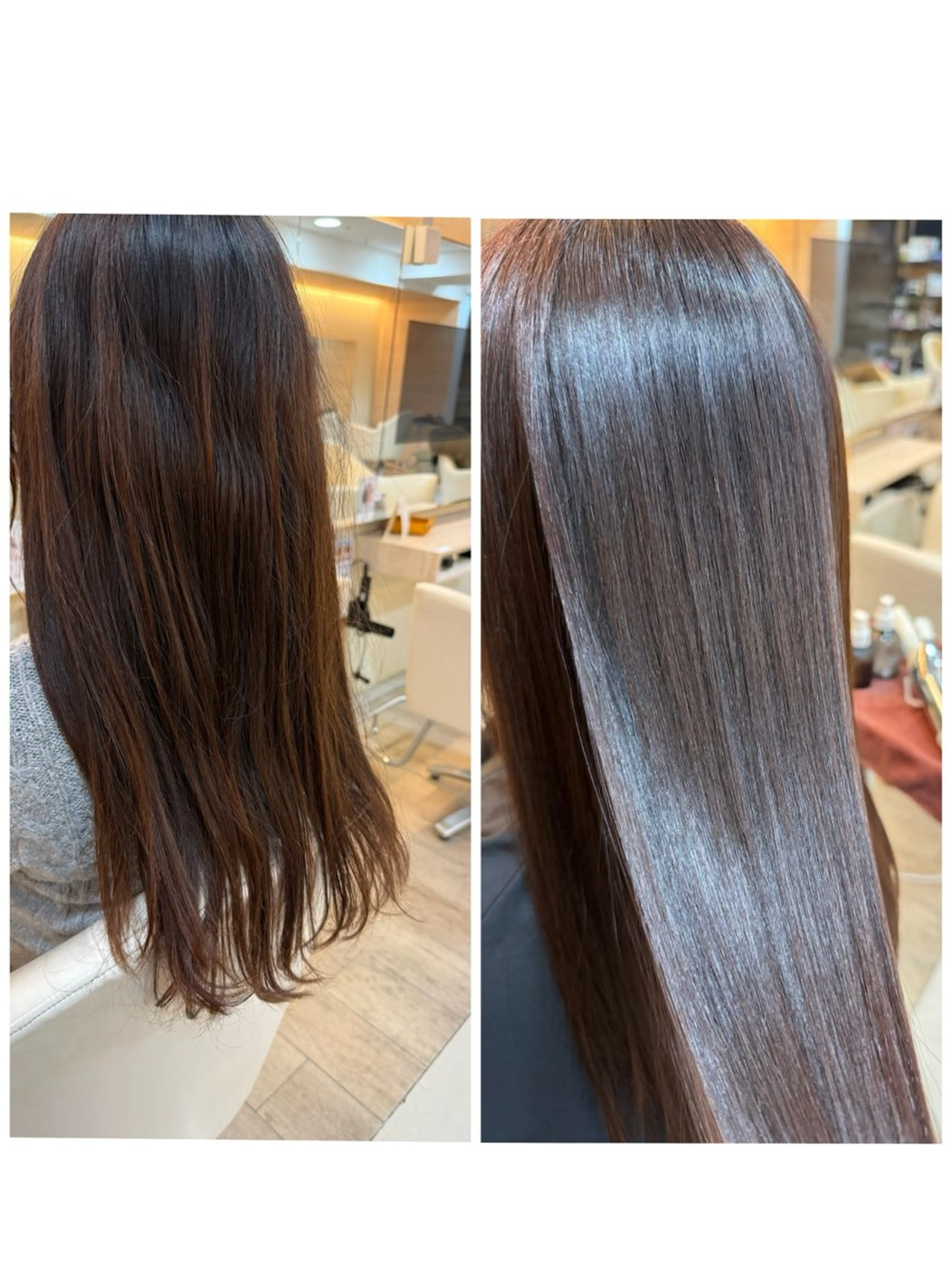 ロング カット 縮毛矯正 トリートメント 💎髪質改善💎艶髪 💎ブリーチ💎津村のヘアスタイル