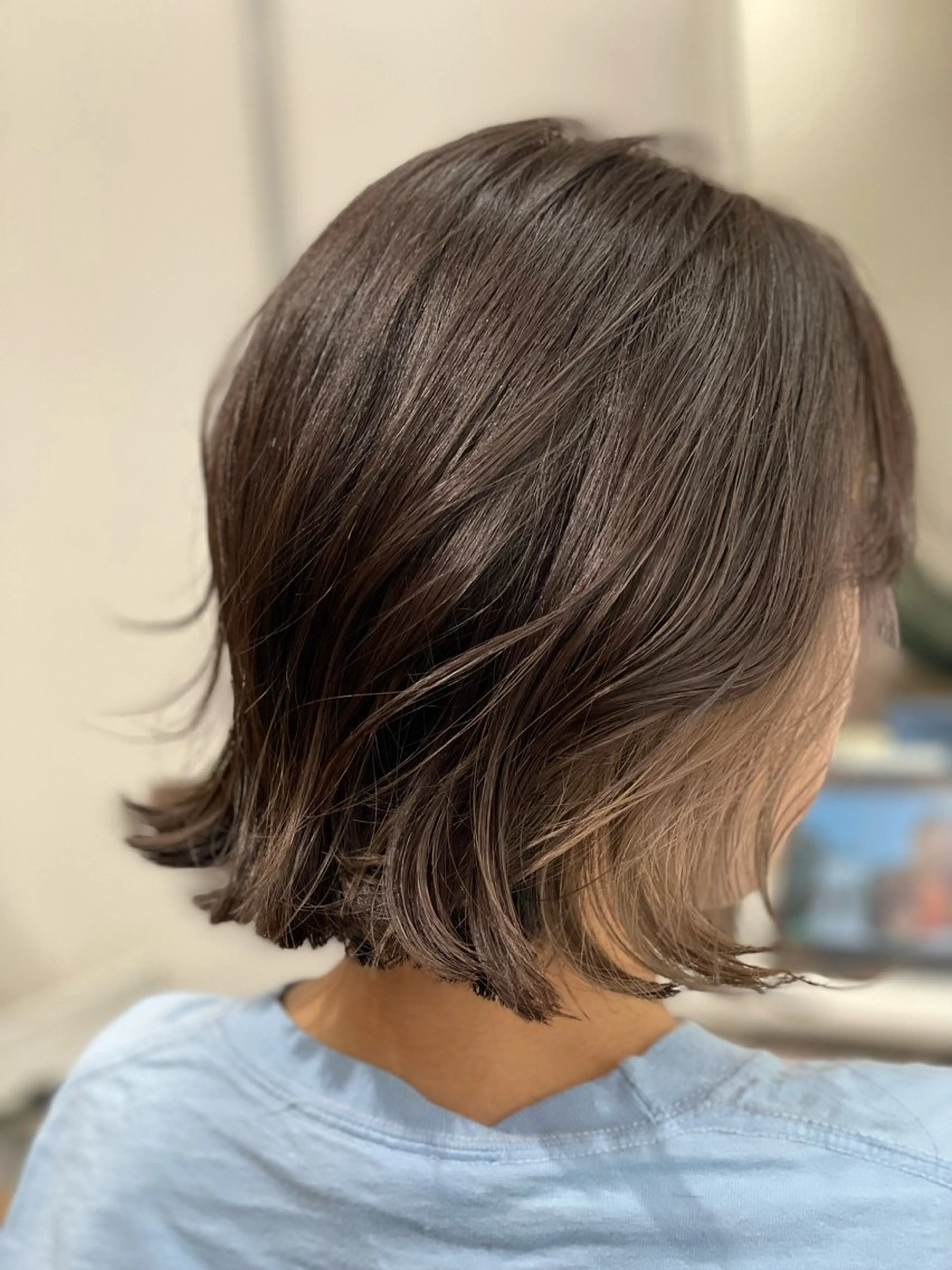 ミディアム カラー イヤリングカラー ヘアカラー トリートメント Snaly カラー特化ページのヘアスタイル