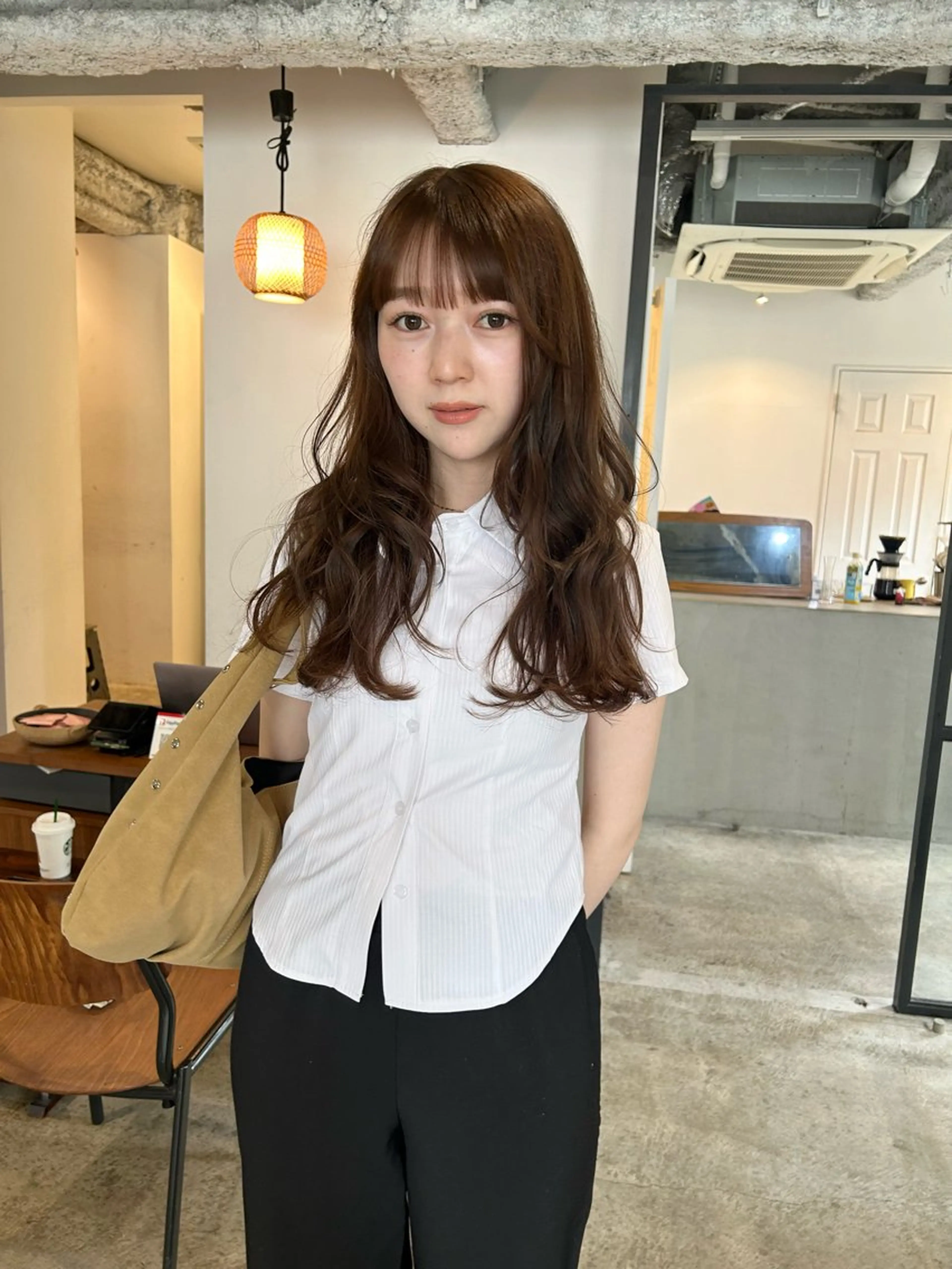 ロング カラー ヘアアレンジ カット ヘアカラー 🎀suzuna 透明感colorのヘアスタイル