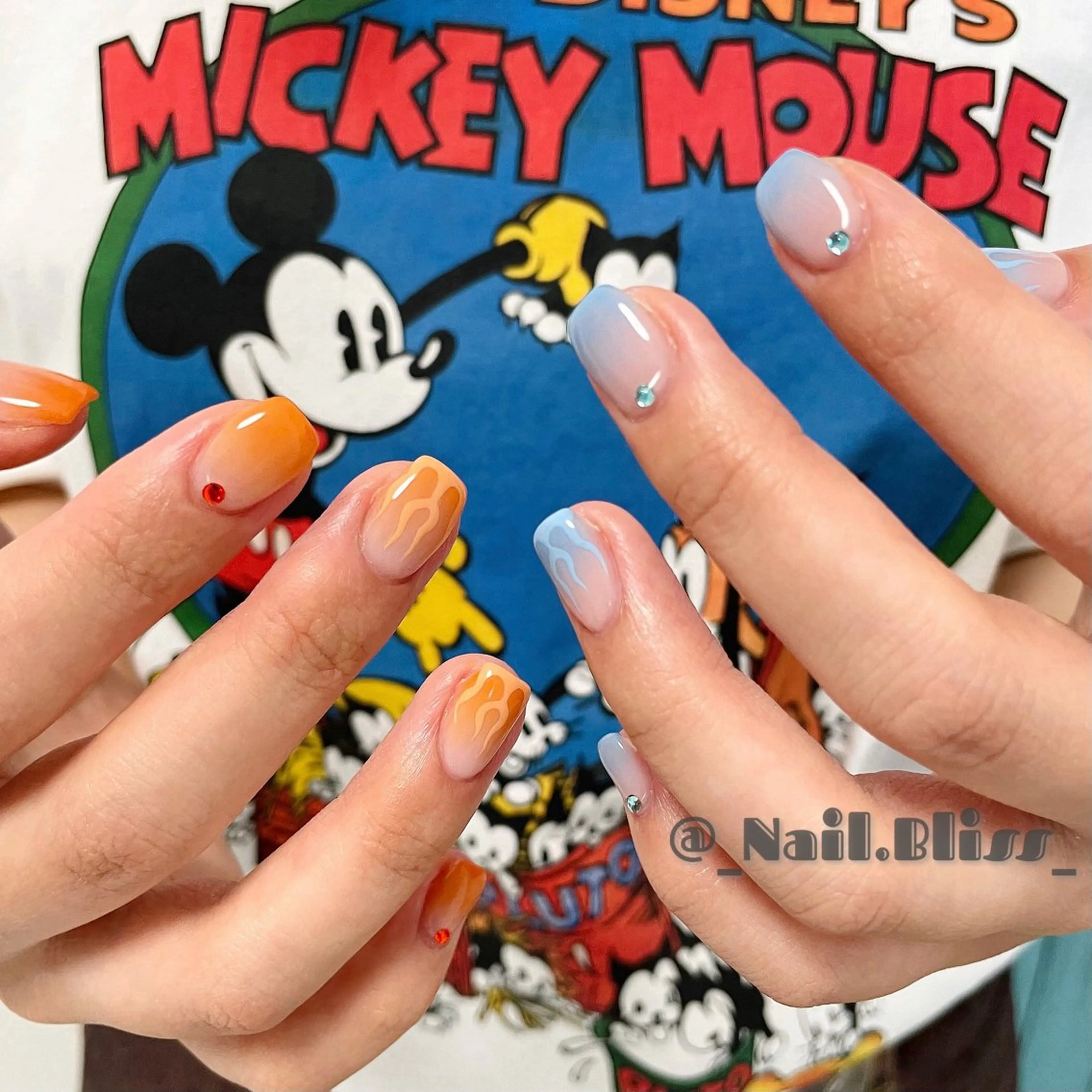 ネイル グラデーション 持ち込み ハンドネイル NAIL BLISSのネイルデザイン