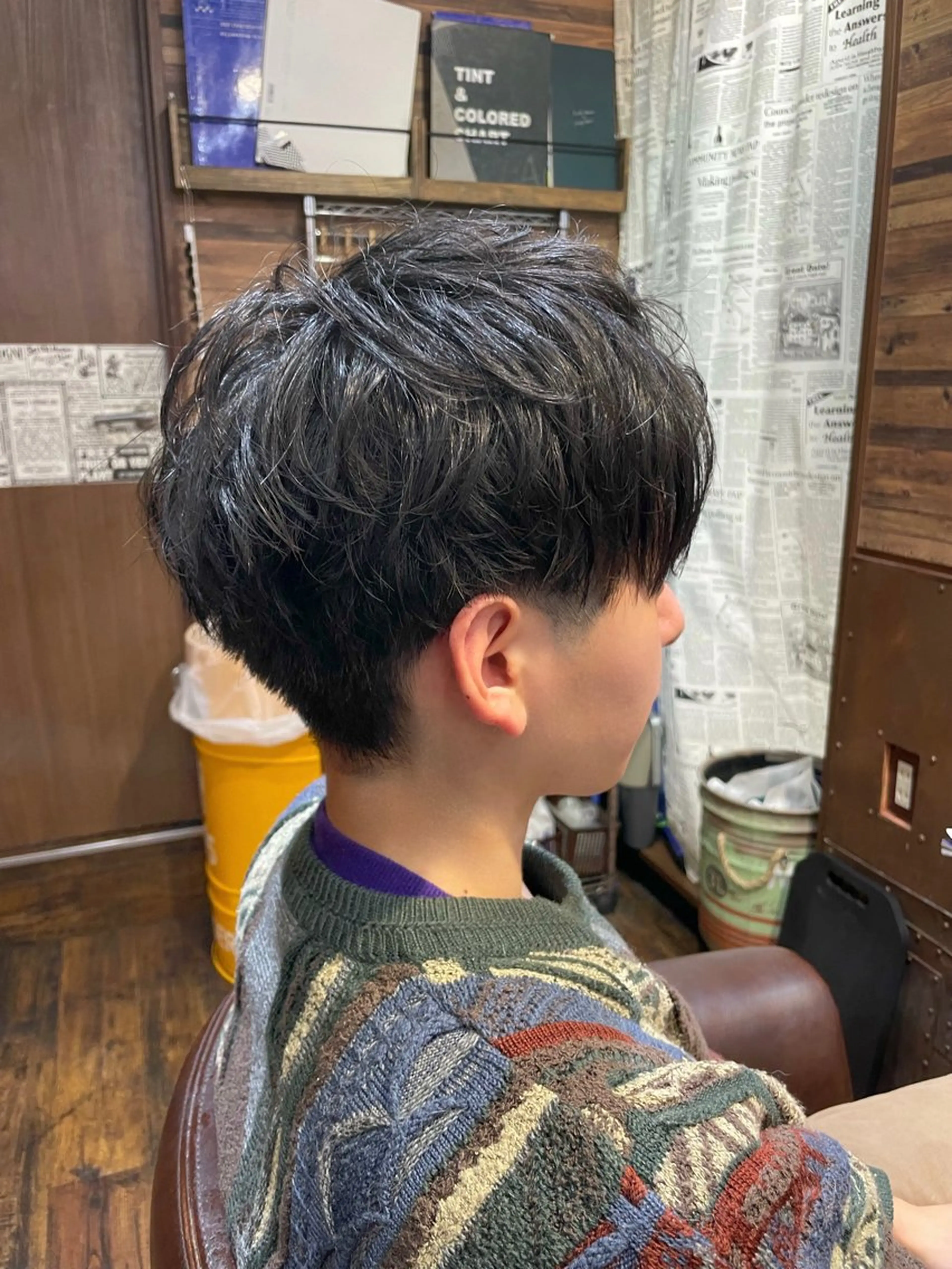 メンズ センターパート マッシュ カット 髪質改善/ショート/ メンズカット/KAiのヘアスタイル