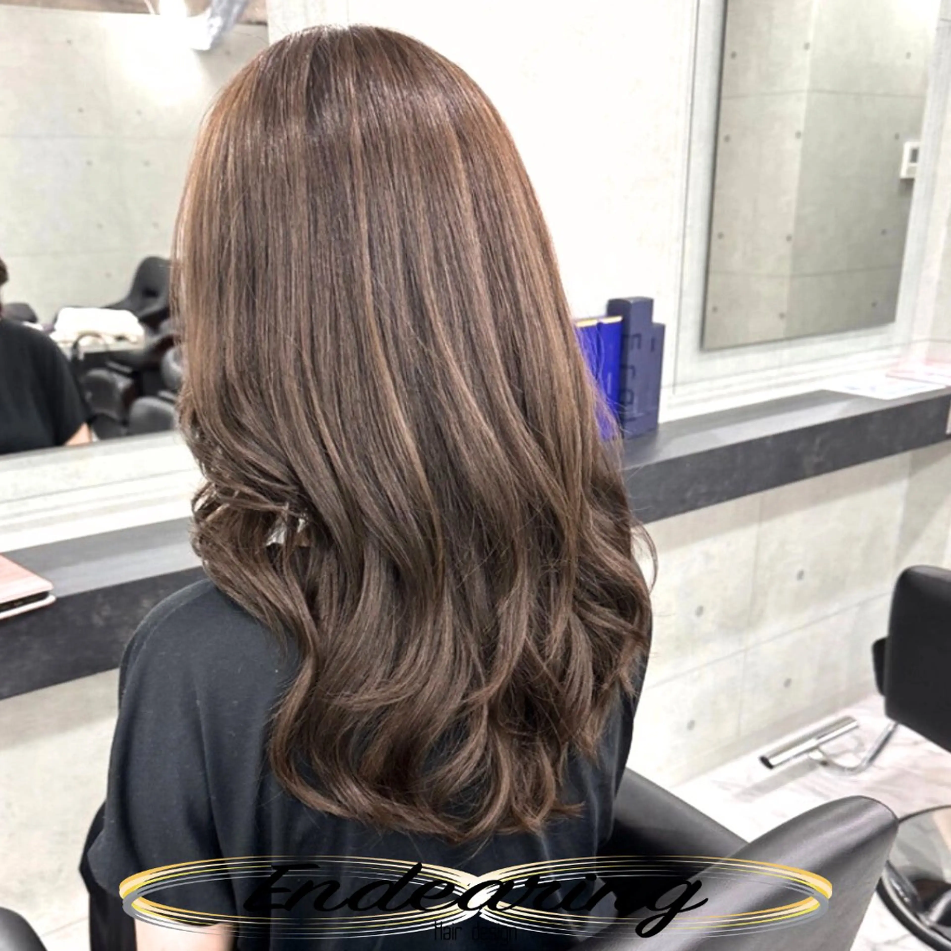 セミロング レイヤーカット カット ヘアカラー Endearing 銀座/レイヤーカットのヘアスタイル