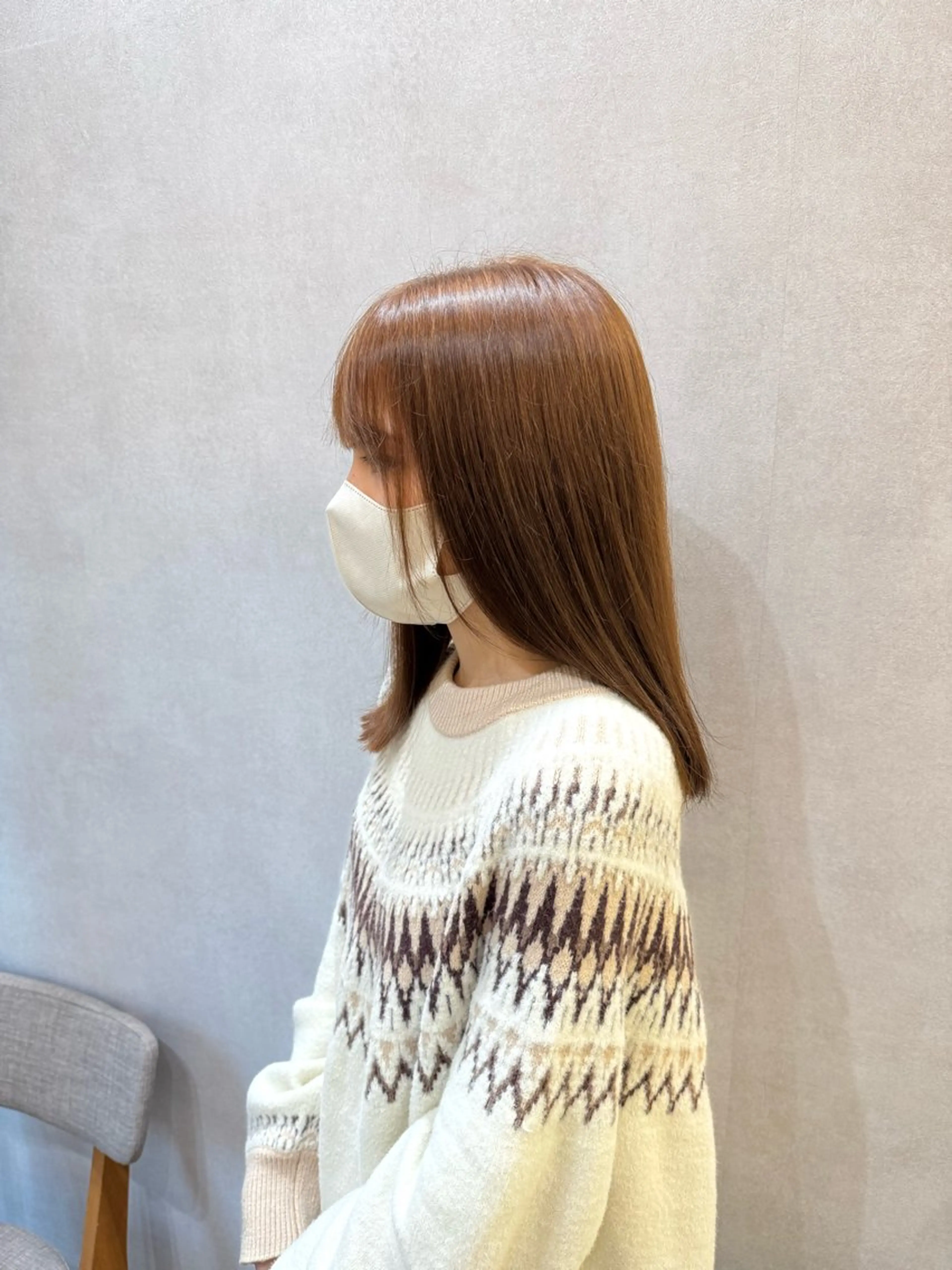 セミロング カラー ブラウンカラー けー すけのヘアスタイル