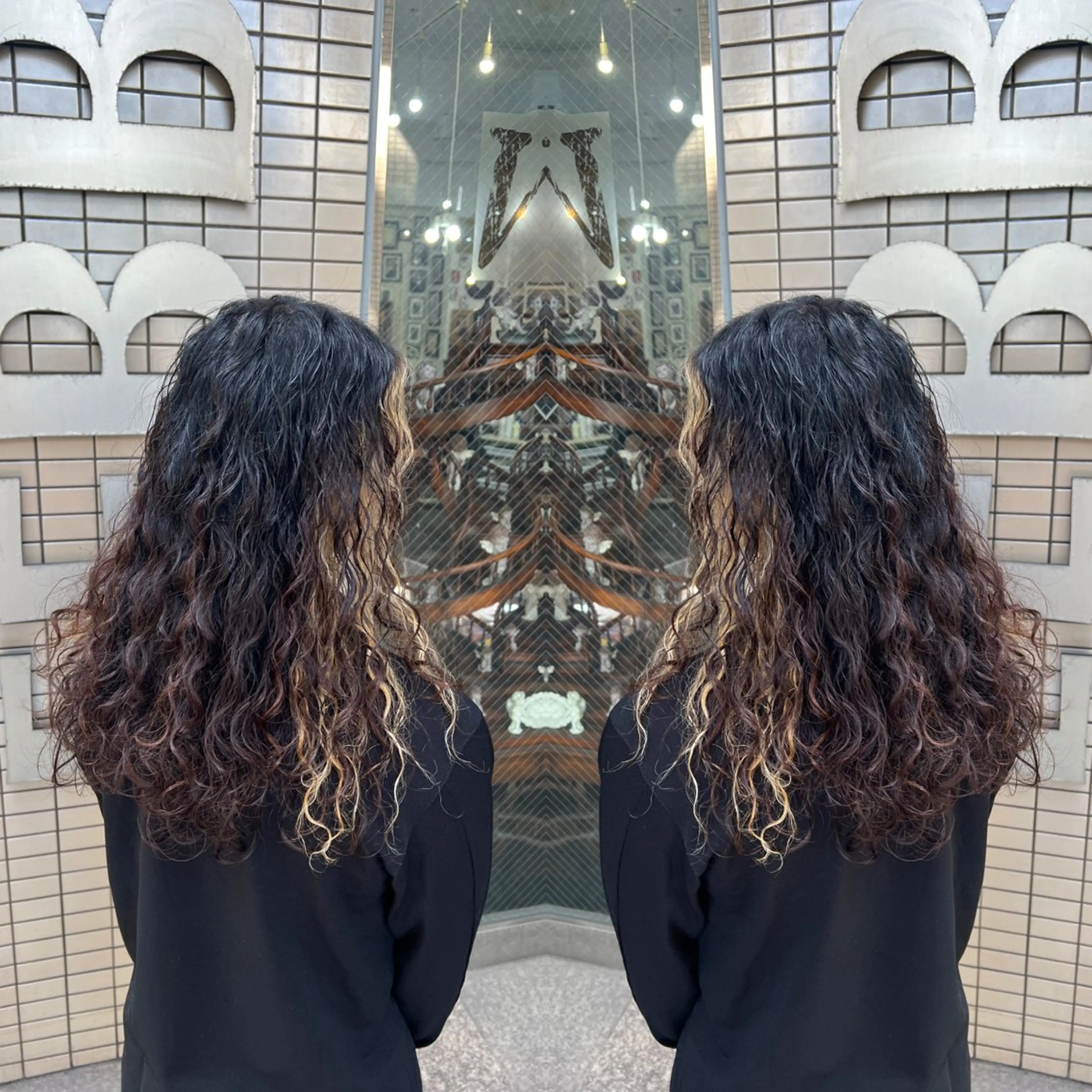 ロング パーマ レイヤー/ボブ/ ミニボブ/AOIのヘアスタイル