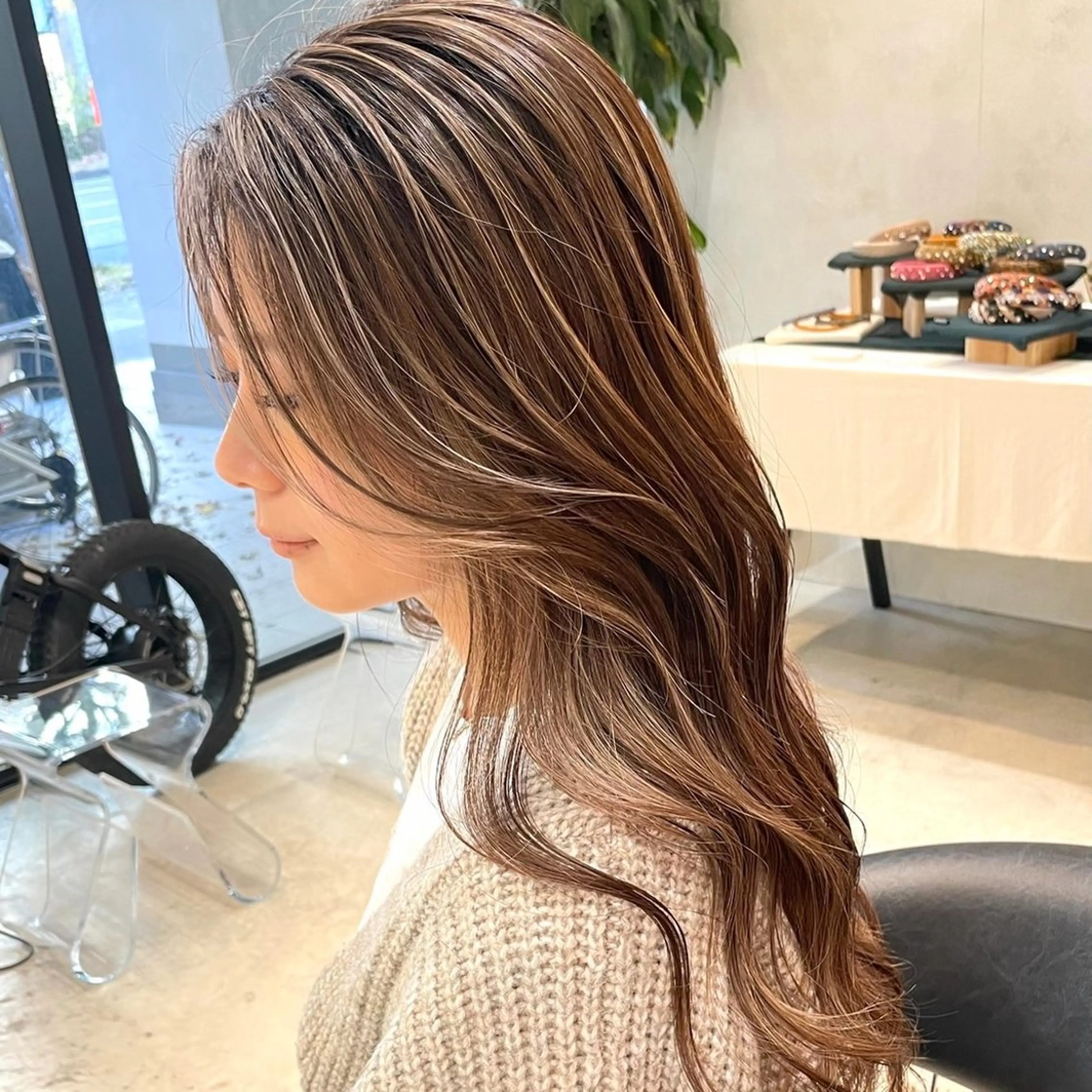 ロング カラー ヘアカラー ハイライト 名古屋/FUTOのヘアスタイル