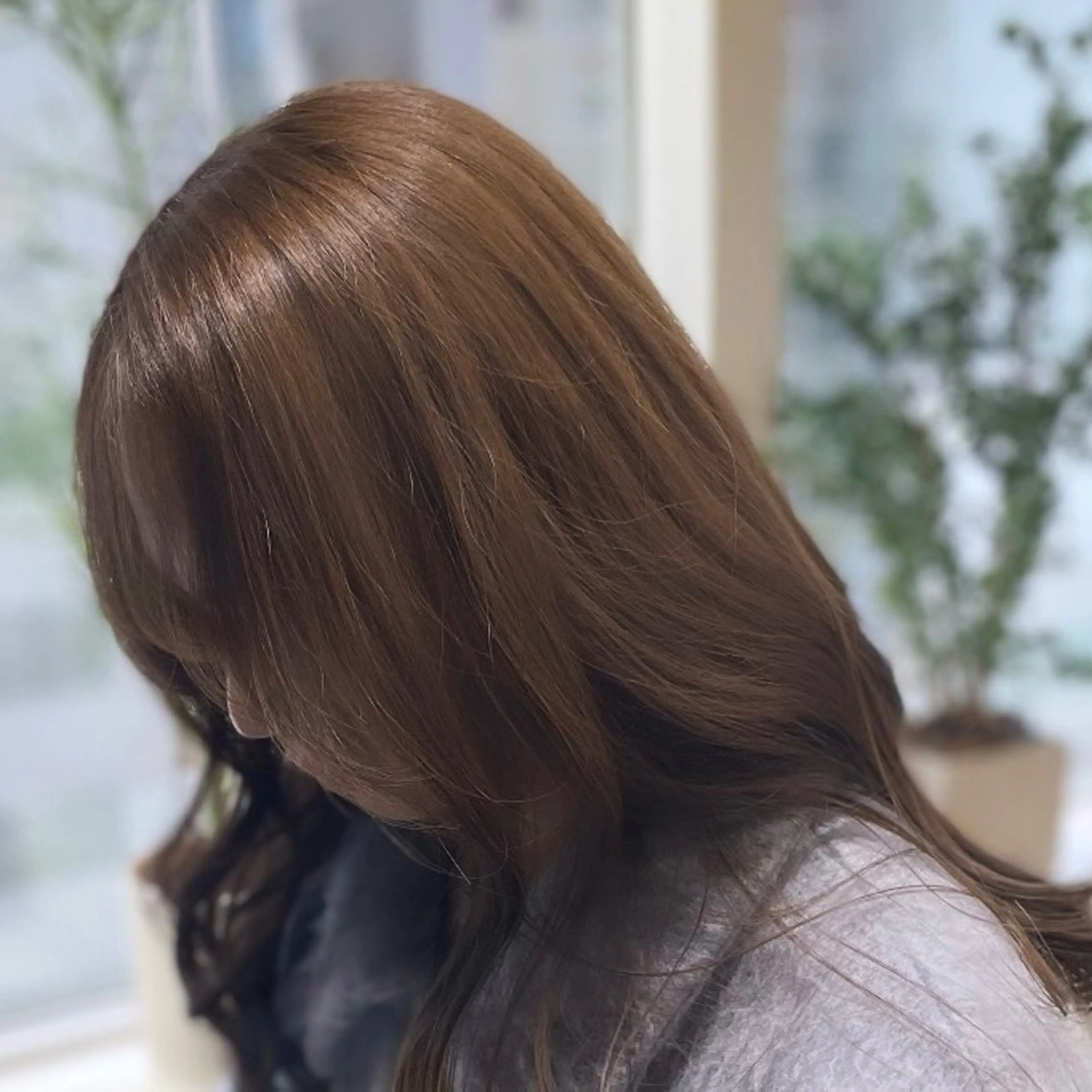 ロング カラー ベージュカラー ブリーチ 透明感カラー ミルクティーベージュ ブリーチなしカラー カット ヘアカラー Rui/透明感カラー 暖色/レイヤーカットのヘアスタイル