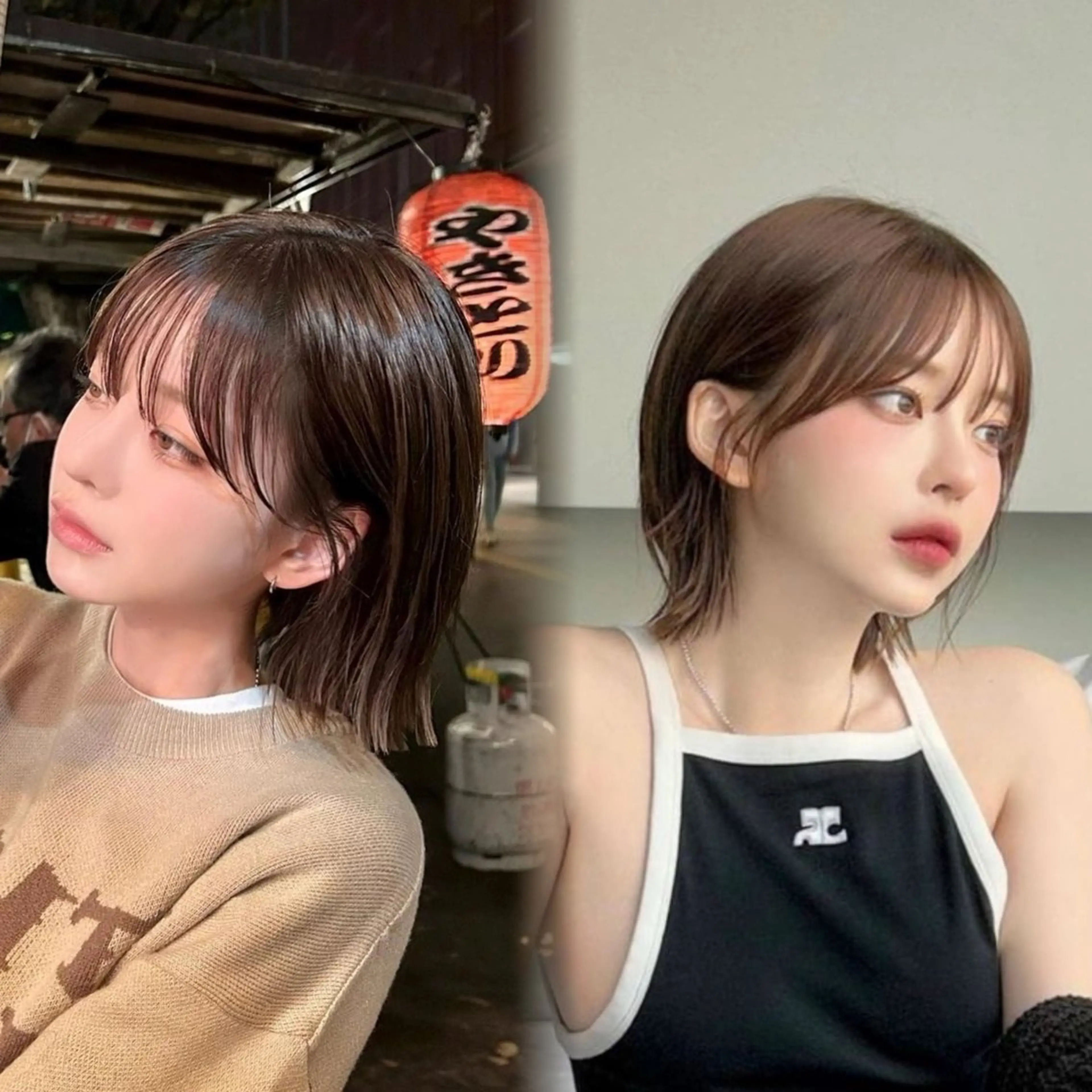 ショート カラー カット ヘアカラー トリートメント ヘッドスパ 山崎/ボブ縮毛矯正 レイヤー髪質改善のヘアスタイル