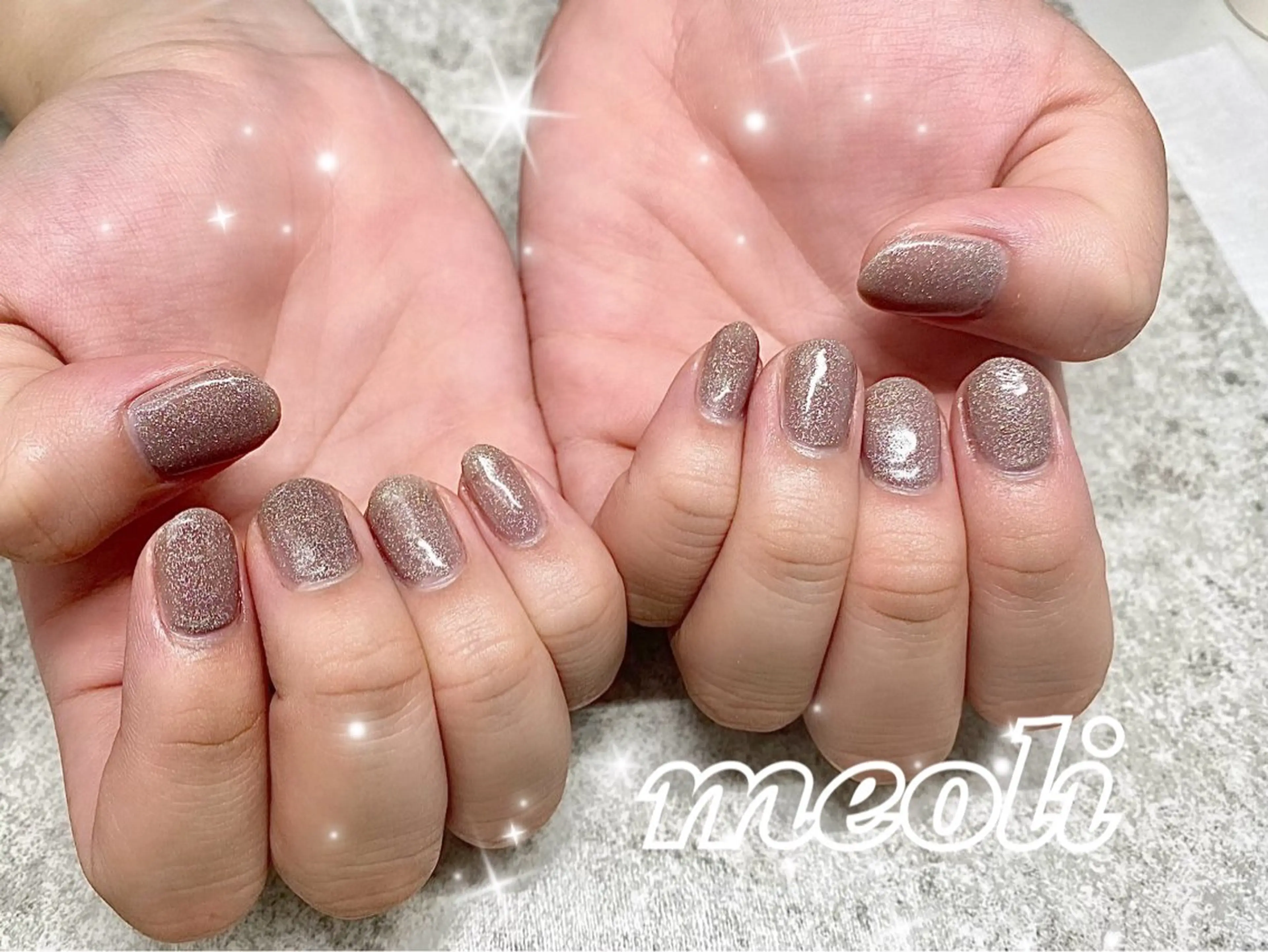 ネイル オーロラネイル グラデーション ラメ(グリッター) ワンカラーネイル ハンドネイル nail salon meoli アヤのネイルデザイン