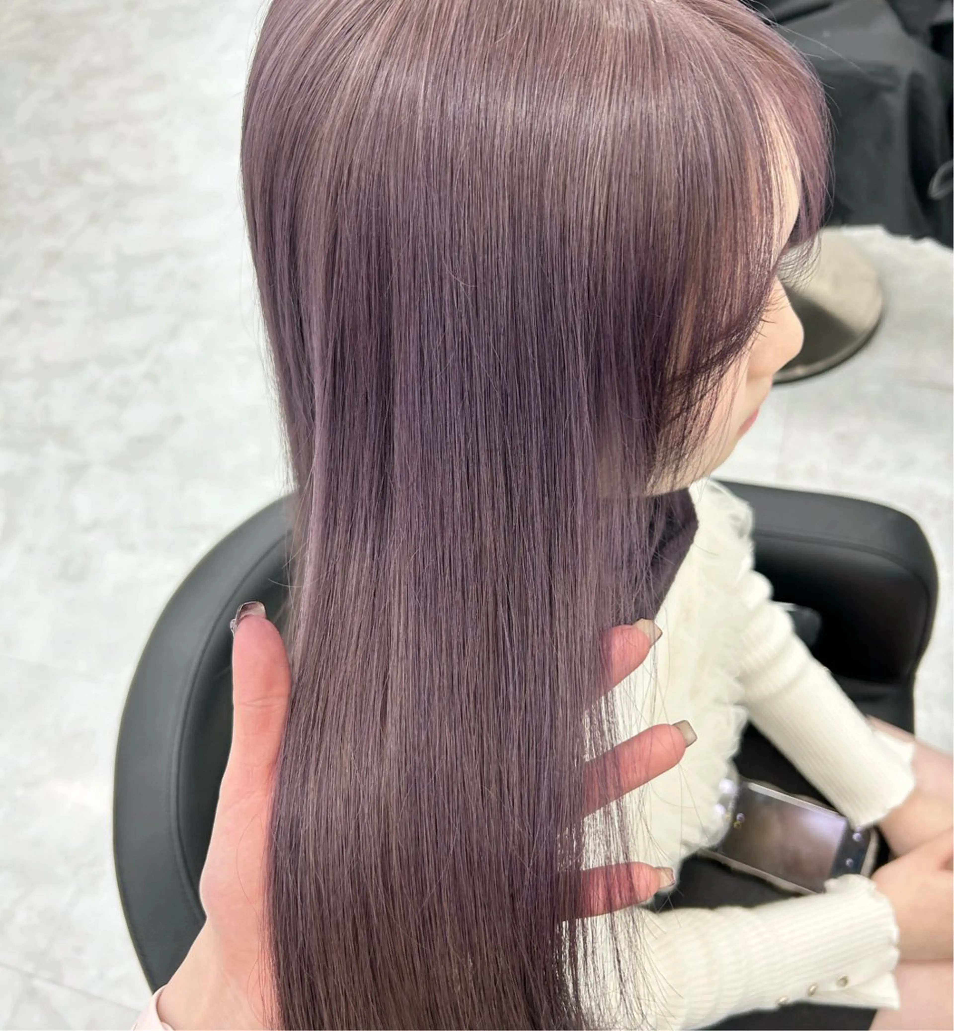 ロング 淡色ラベンダー♡ ニーナ🎀🦙のヘアスタイル