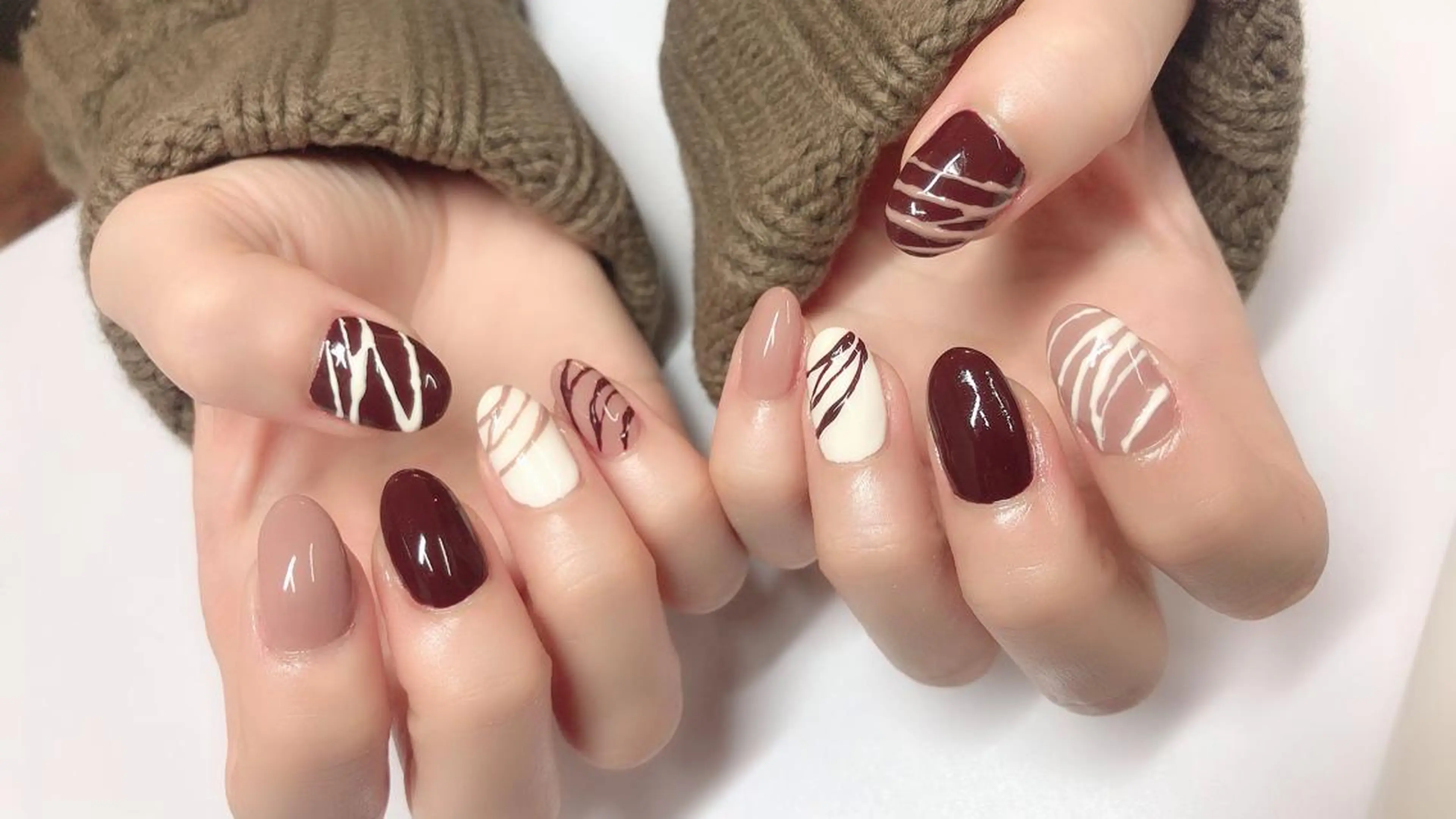 ネイル バレンタイン ハンドネイル Nail cottageのネイルデザイン