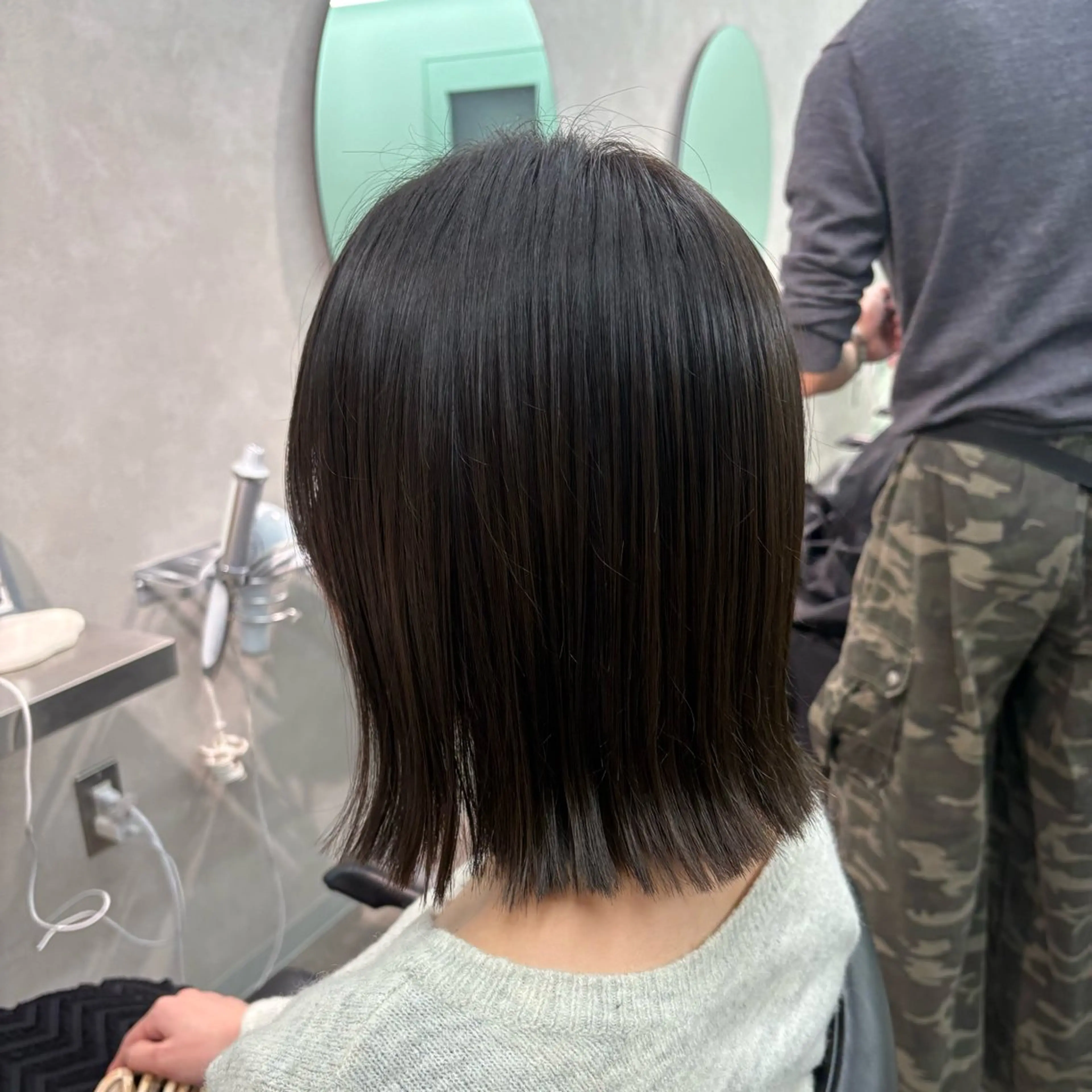 ミディアム ボブ 外ハネヘア カット ヘアカラー オオゼキ【レディース モデル様募集中✨】のヘアスタイル