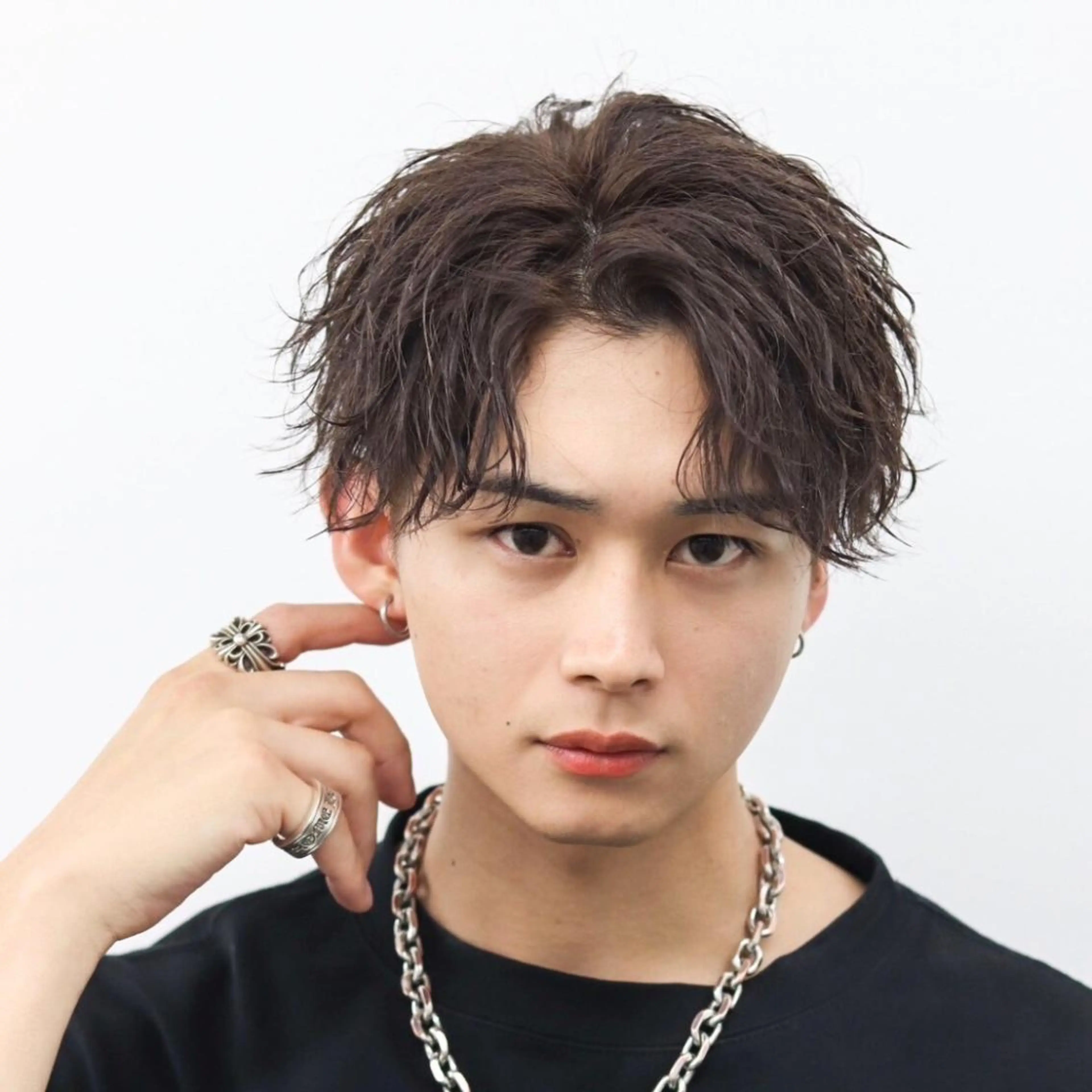 メンズ カット パーマ 韓国ヘア特化🇰🇷 似合わせカットパーマのヘアスタイル