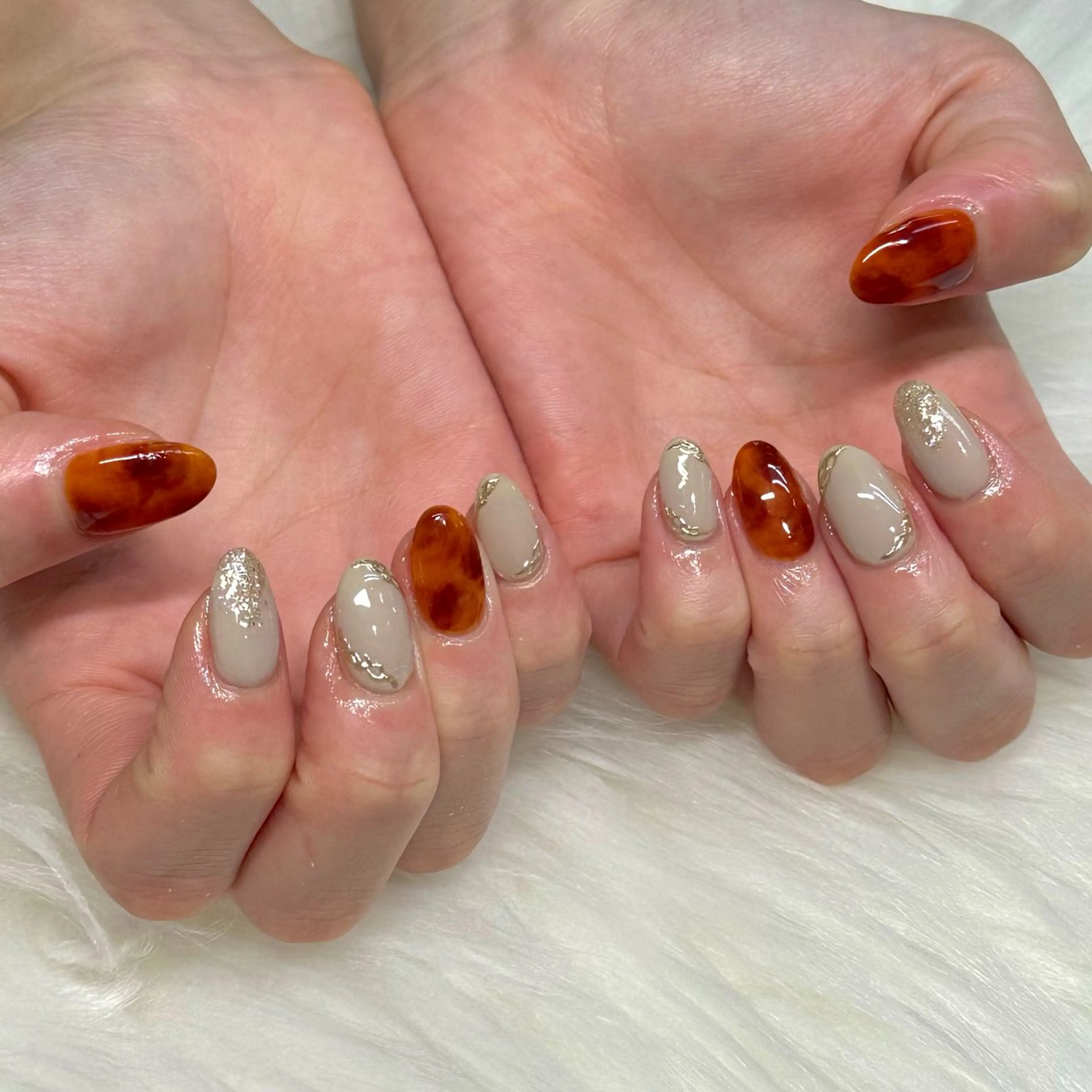 ネイル べっ甲ネイル Bianca浦和西口 Takenouchiのネイルデザイン