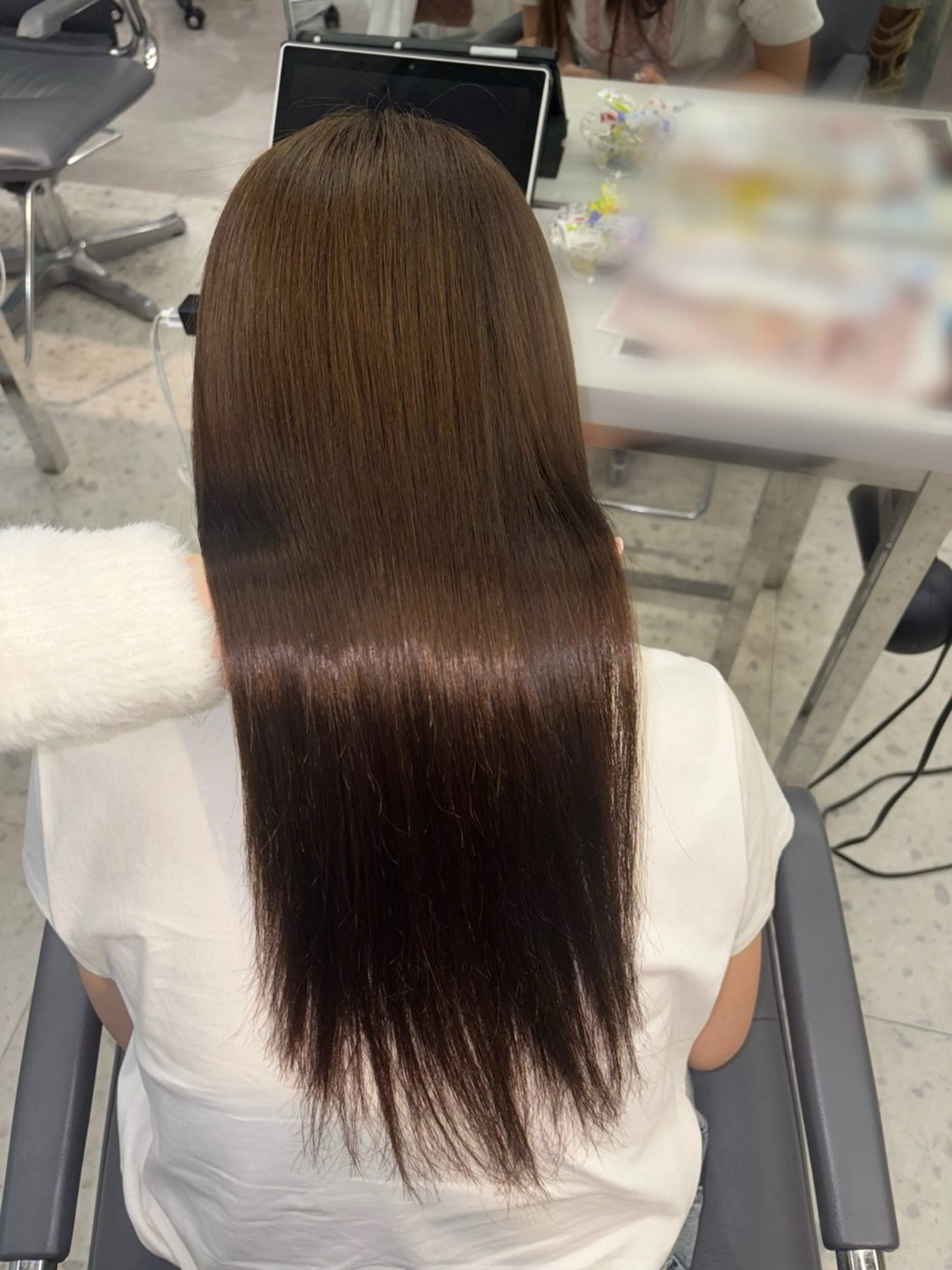 ロング カラー 縮毛矯正 モデル募集in渋谷 ソナのヘアスタイル